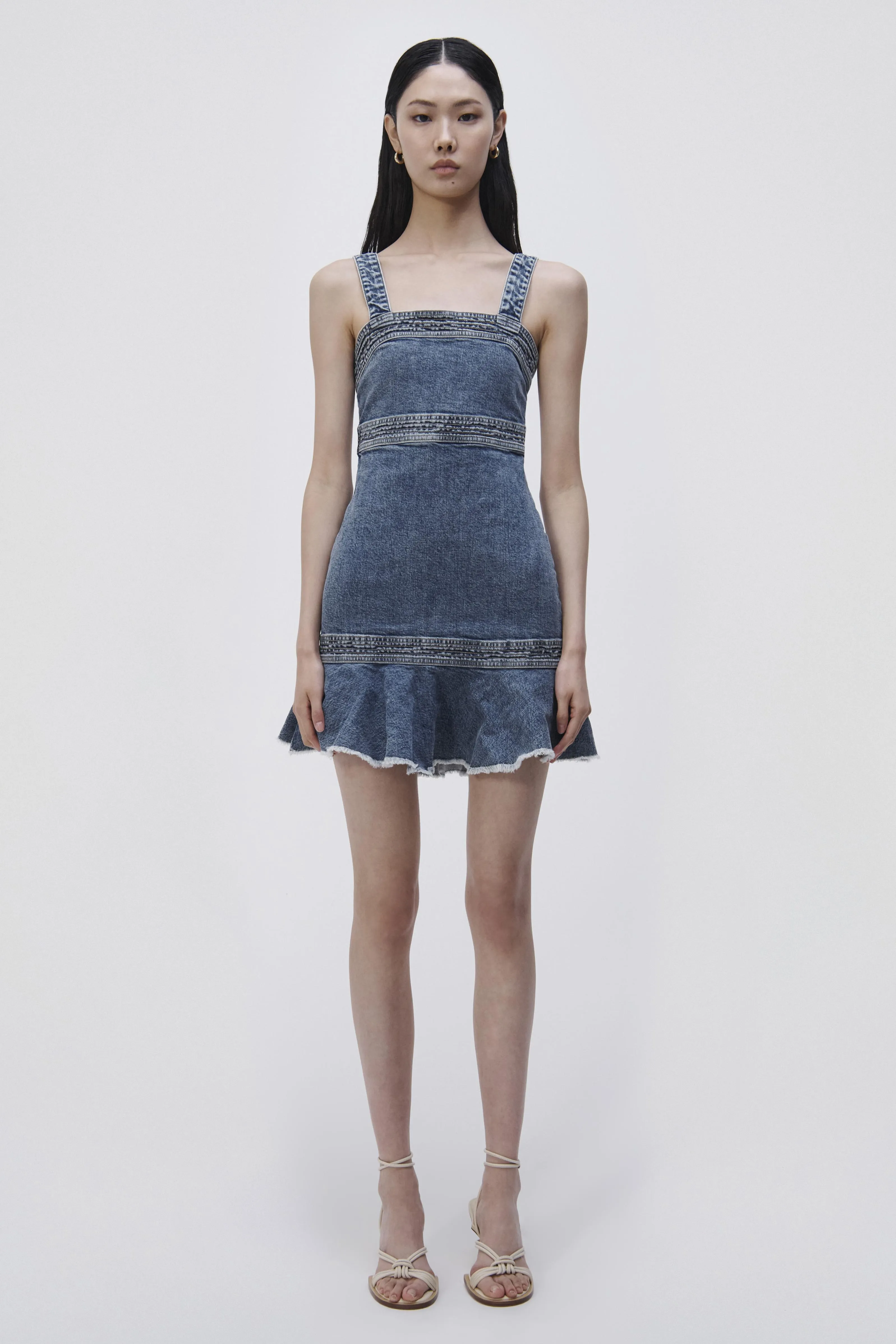 Clara Denim Mini Dress sold by Simkhai product image thumbnail 2
