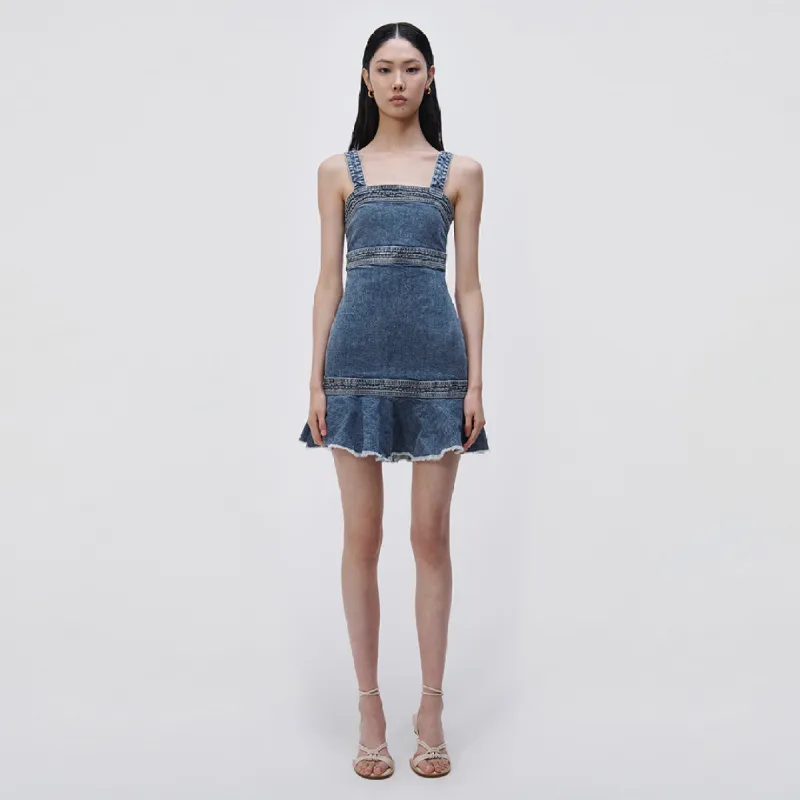 Clara Denim Mini Dress sold by Simkhai
