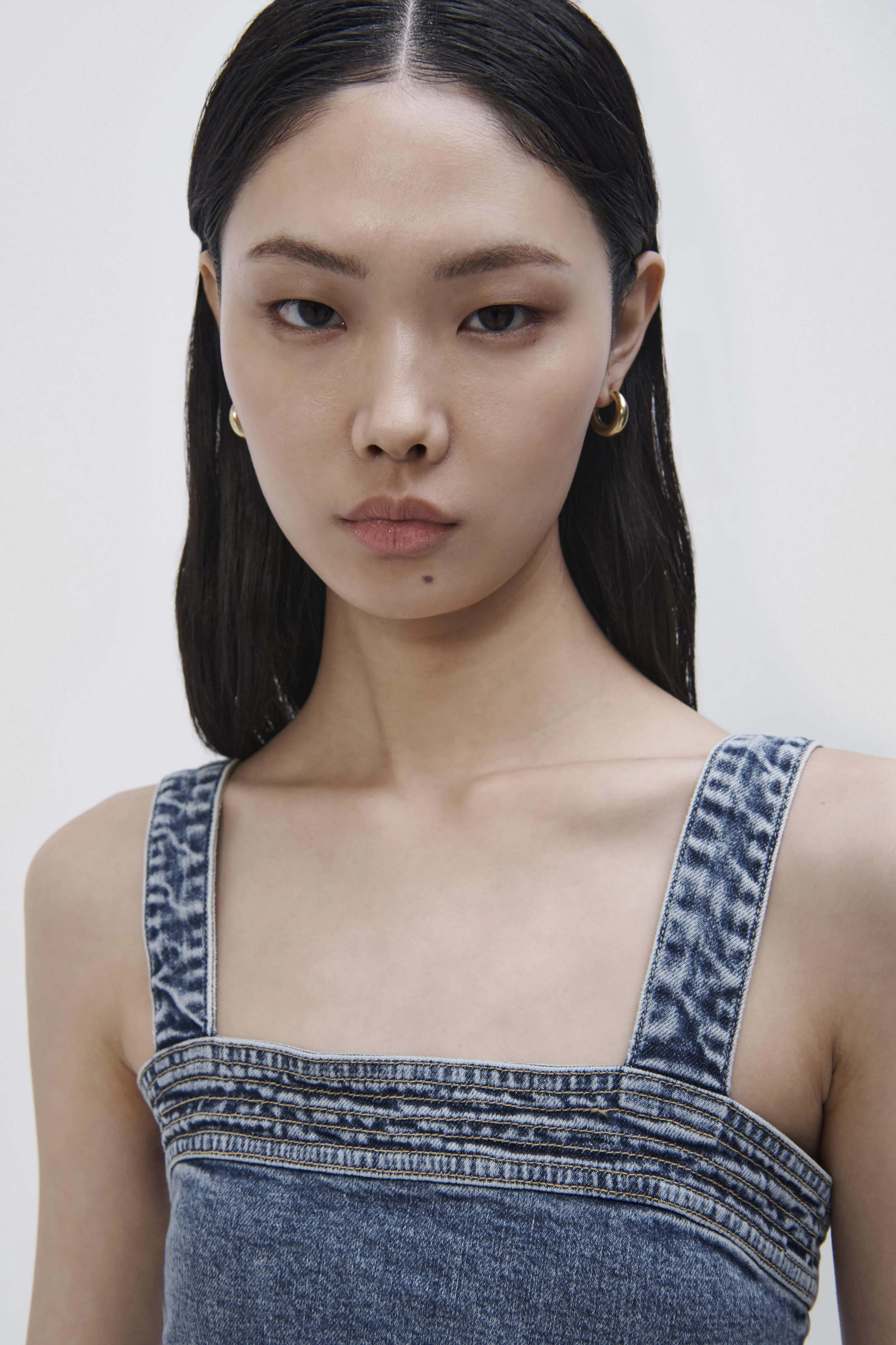 Clara Denim Mini Dress sold by Simkhai product image thumbnail 3