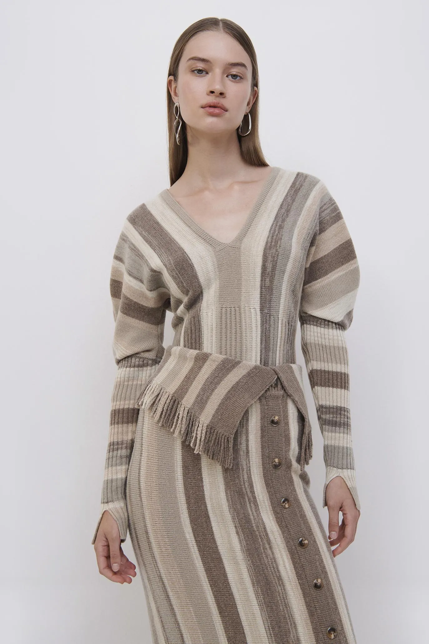 Jasmina Striped Wool Top sold by Simkhai product image thumbnail 4