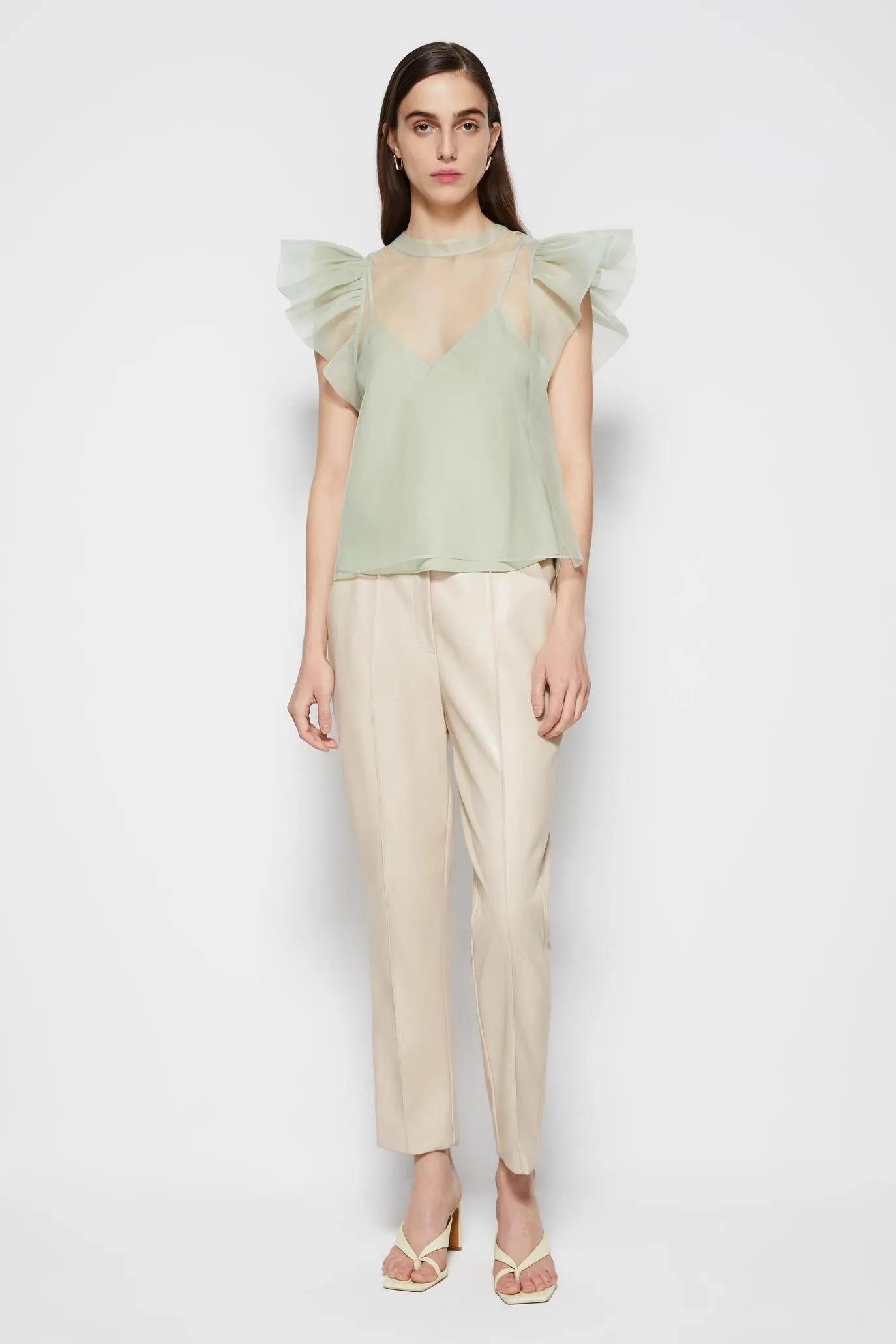 Corina Eco-Organza Ruffle Top sold by Simkhai product image thumbnail 3