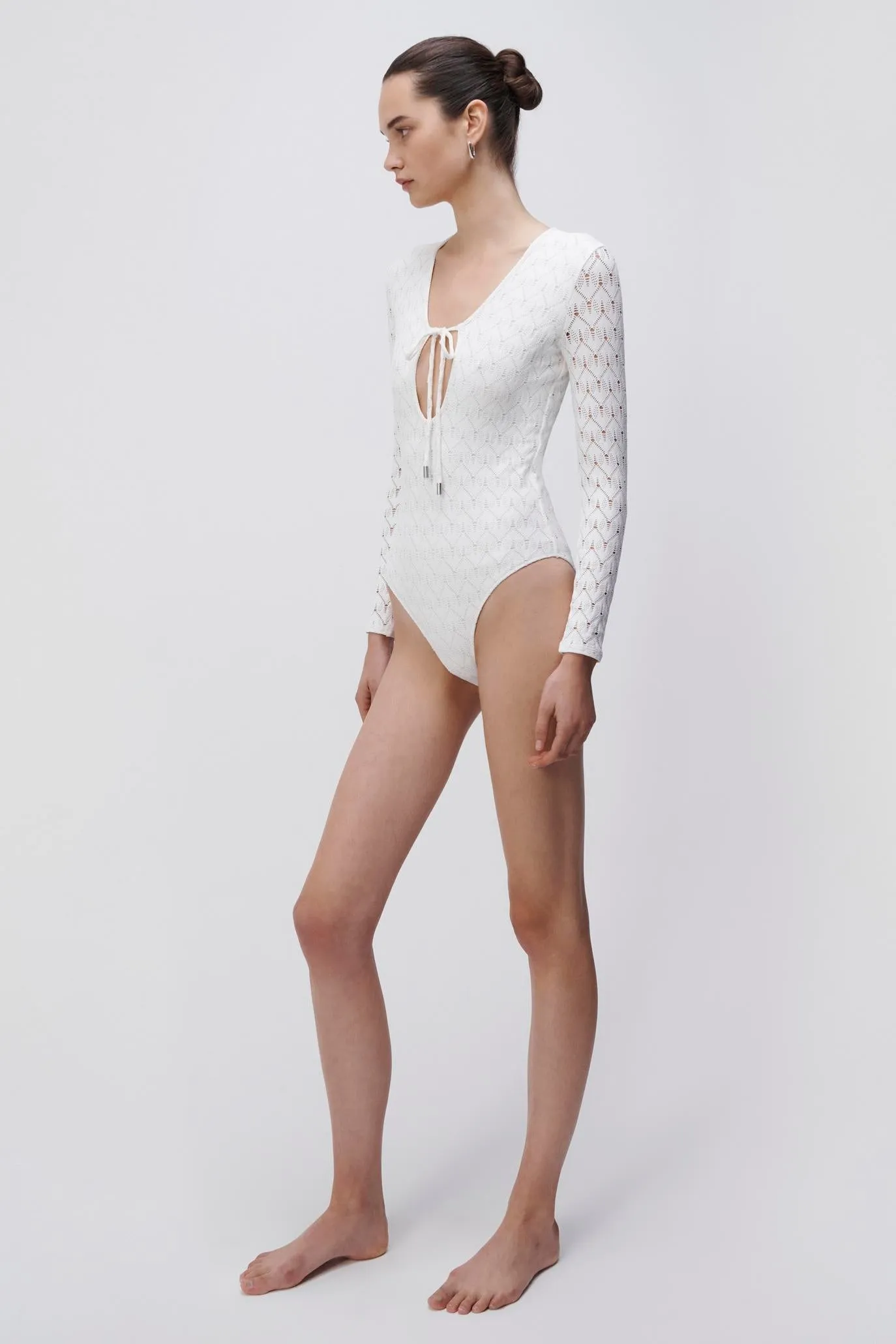Birdie Crochet Lace Swim One Piece sold by Simkhai product image thumbnail 3