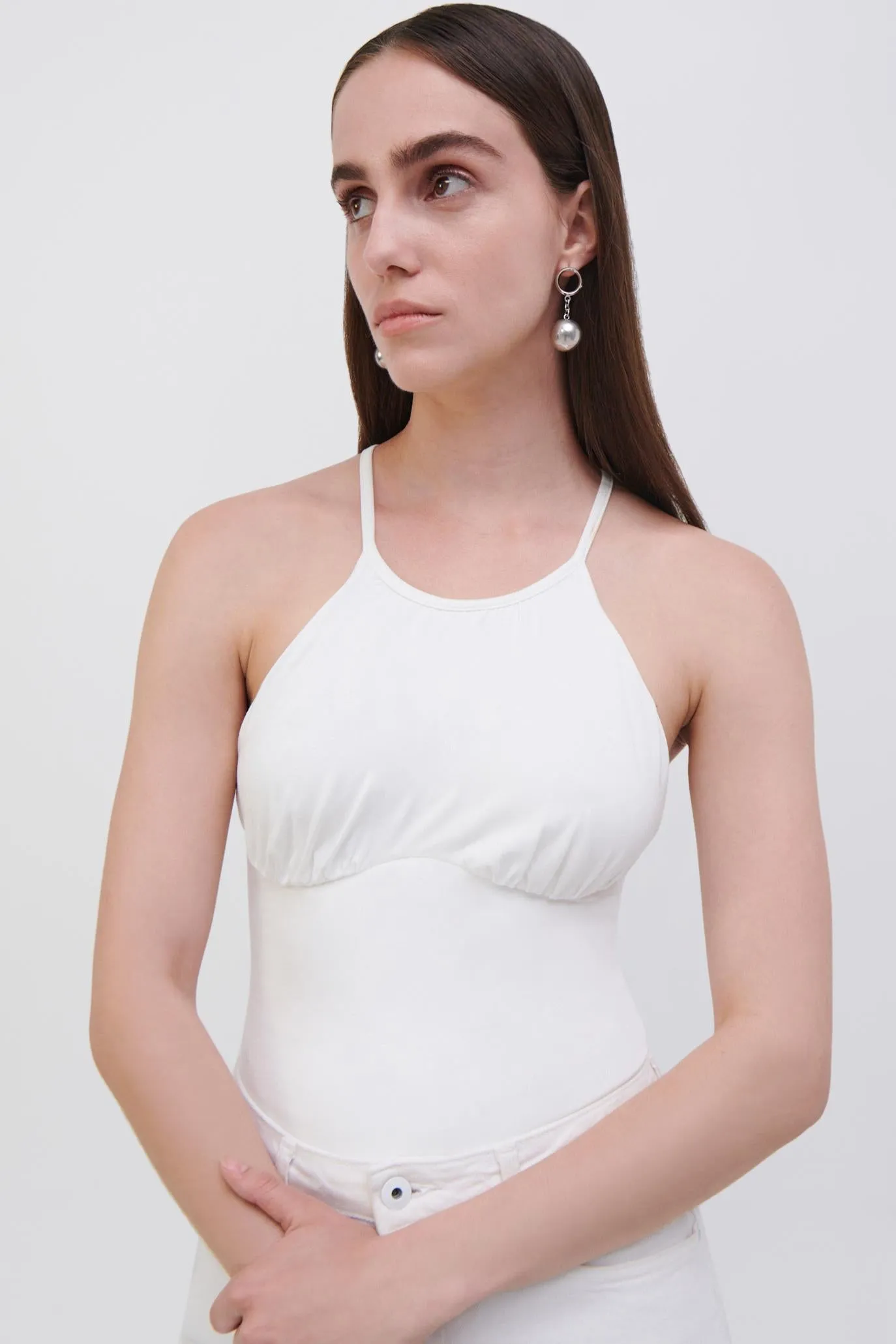 Elara Ruched Bodysuit sold by Simkhai product image thumbnail 4