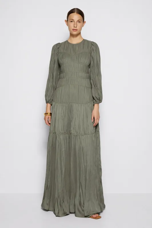 Malia Pleated Maxi Dres made by Simkhai