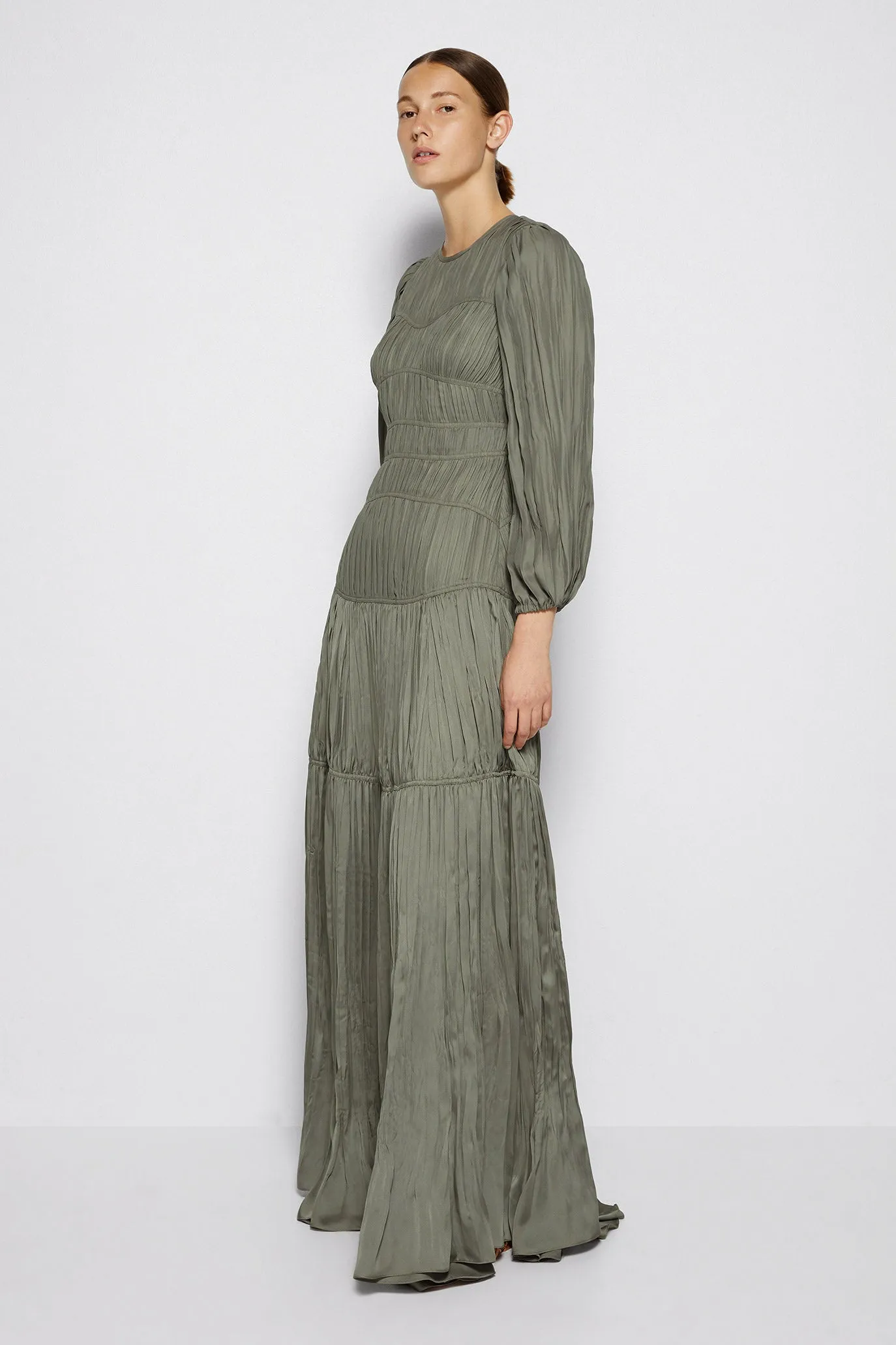 Malia Pleated Maxi Dres sold by Simkhai product image thumbnail 5