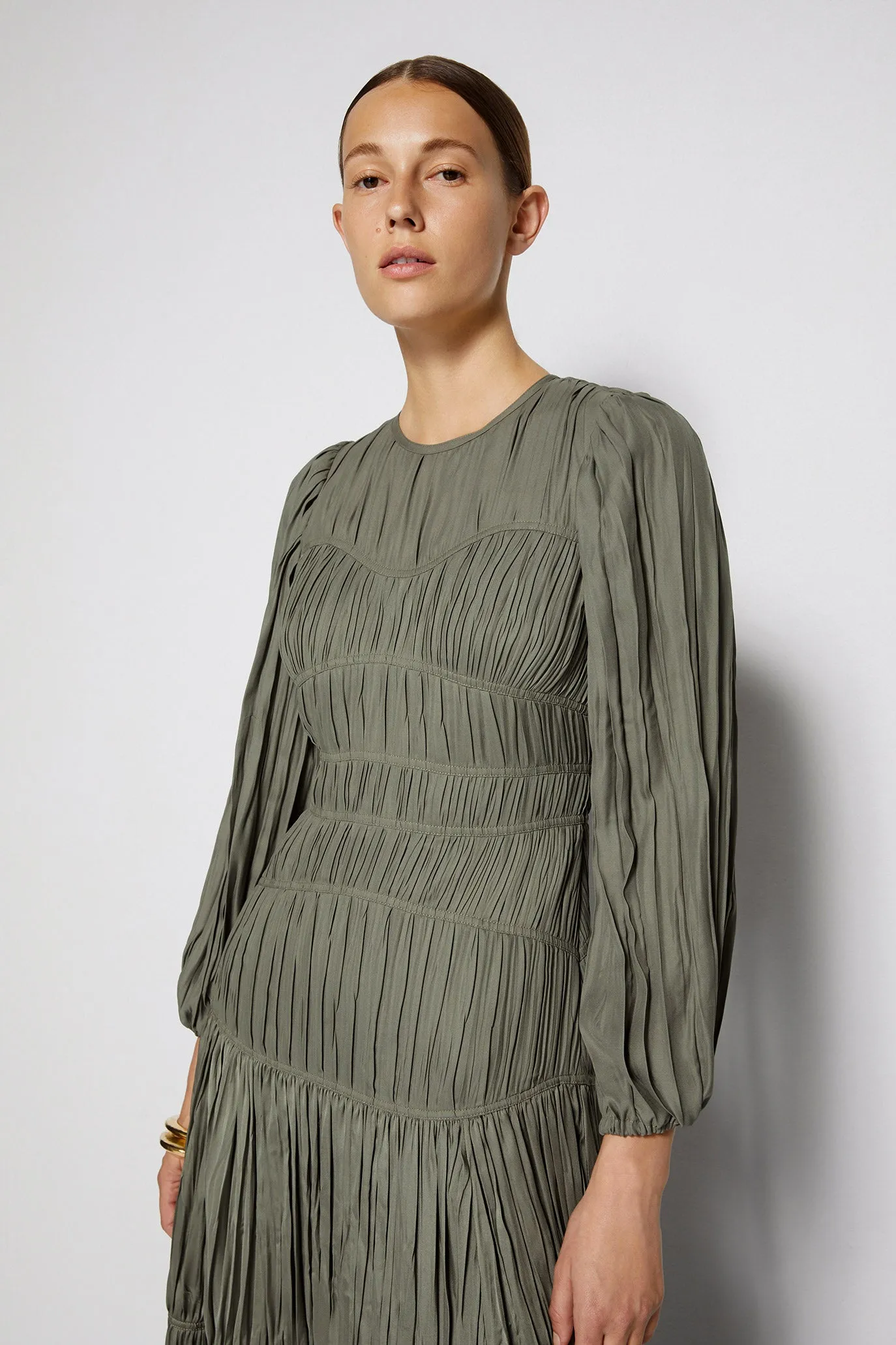 Malia Pleated Maxi Dres sold by Simkhai product image thumbnail 2