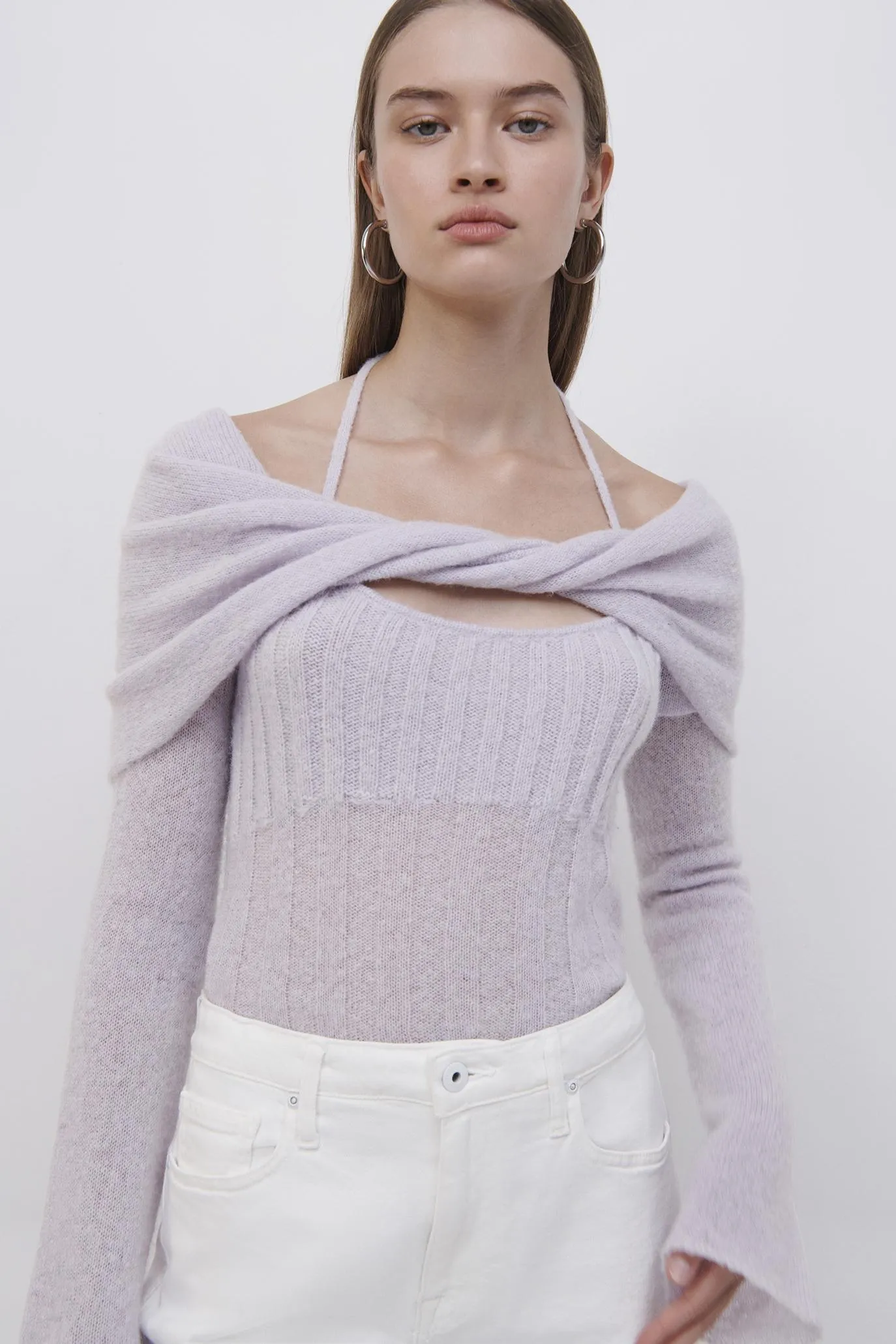 Cambria Sheer Alpaca Top sold by Simkhai product image thumbnail 3