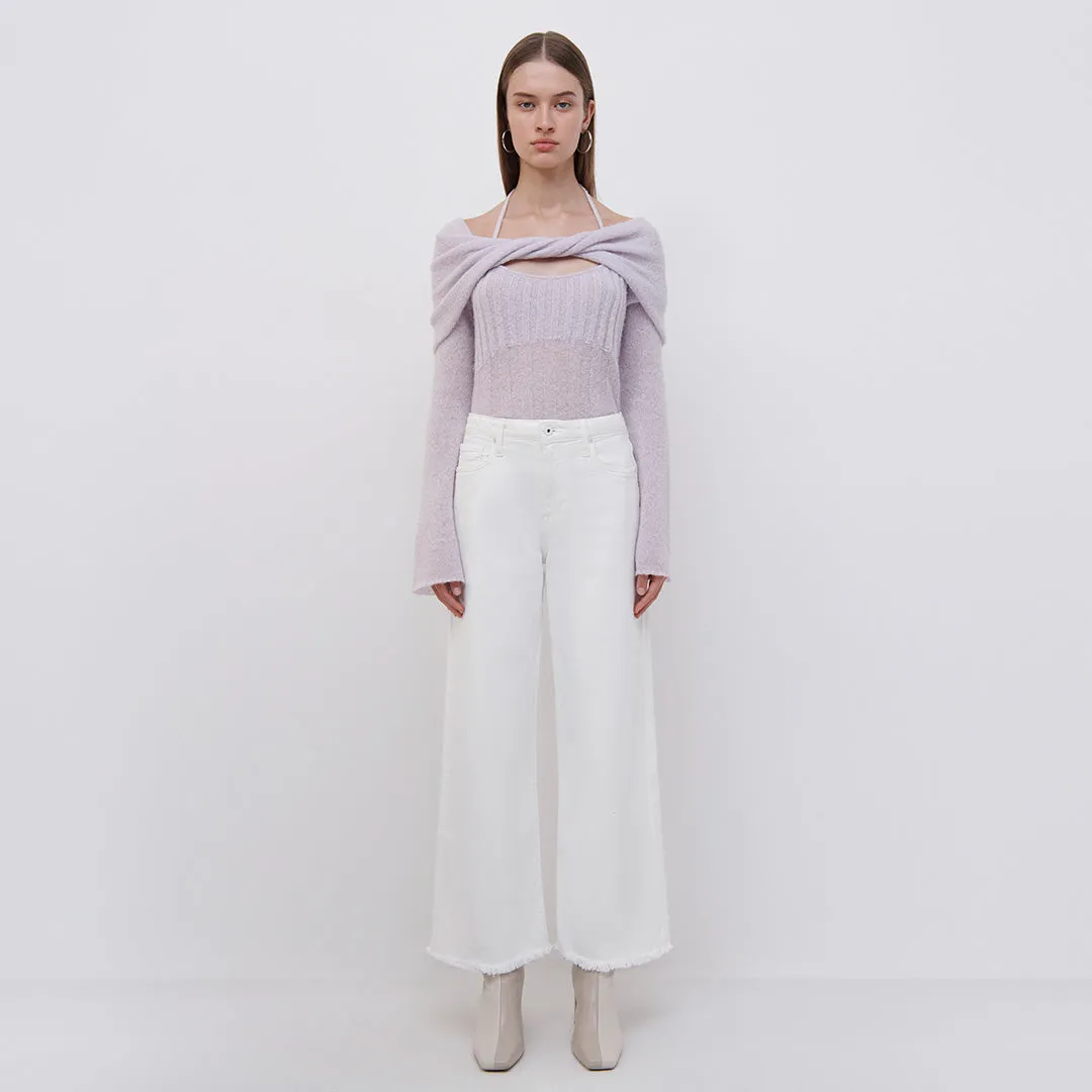 Cambria Sheer Alpaca Top sold by Simkhai