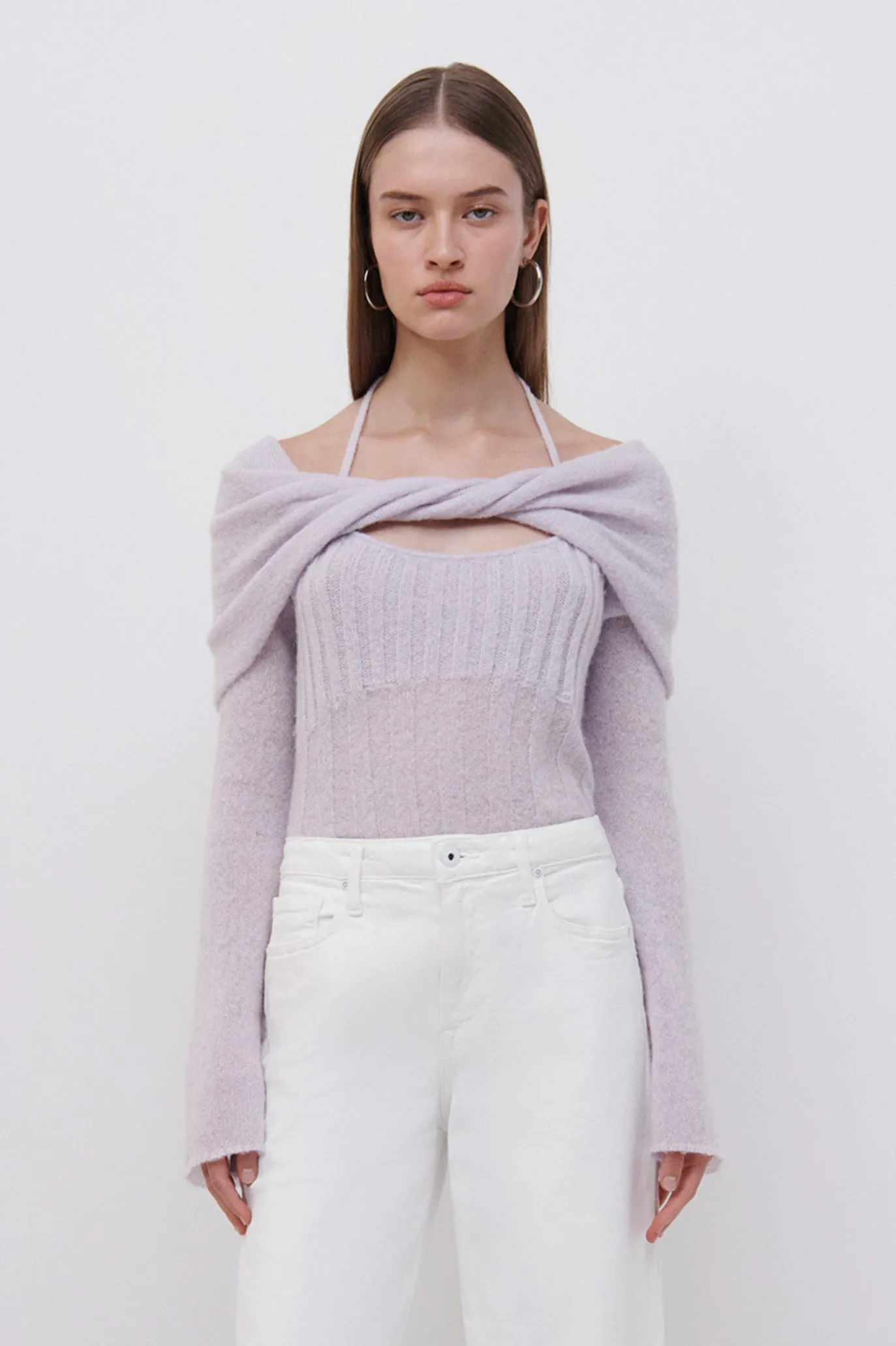 Cambria Sheer Alpaca Top sold by Simkhai product image thumbnail 2