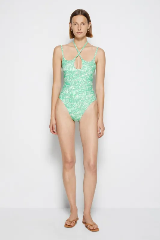 Alayna Printed Swim One Piece made by Simkhai