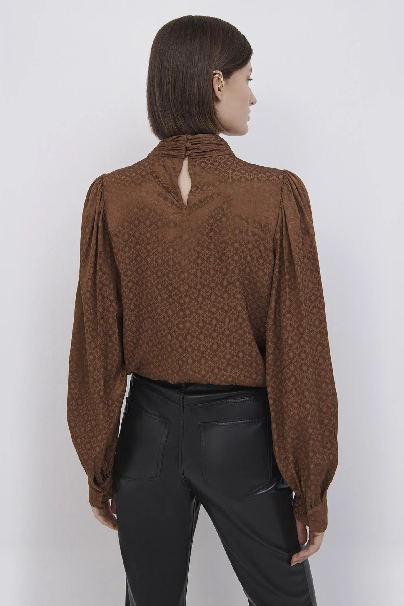 Janelle Jacquard Top sold by Simkhai product image thumbnail 4