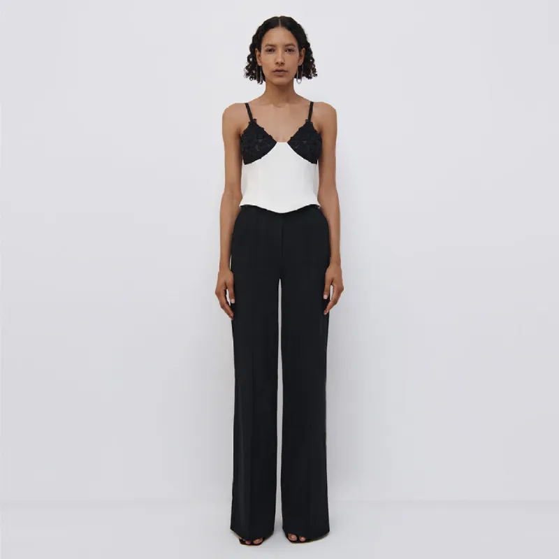 Alaina Patchwork Lace Top made by Simkhai