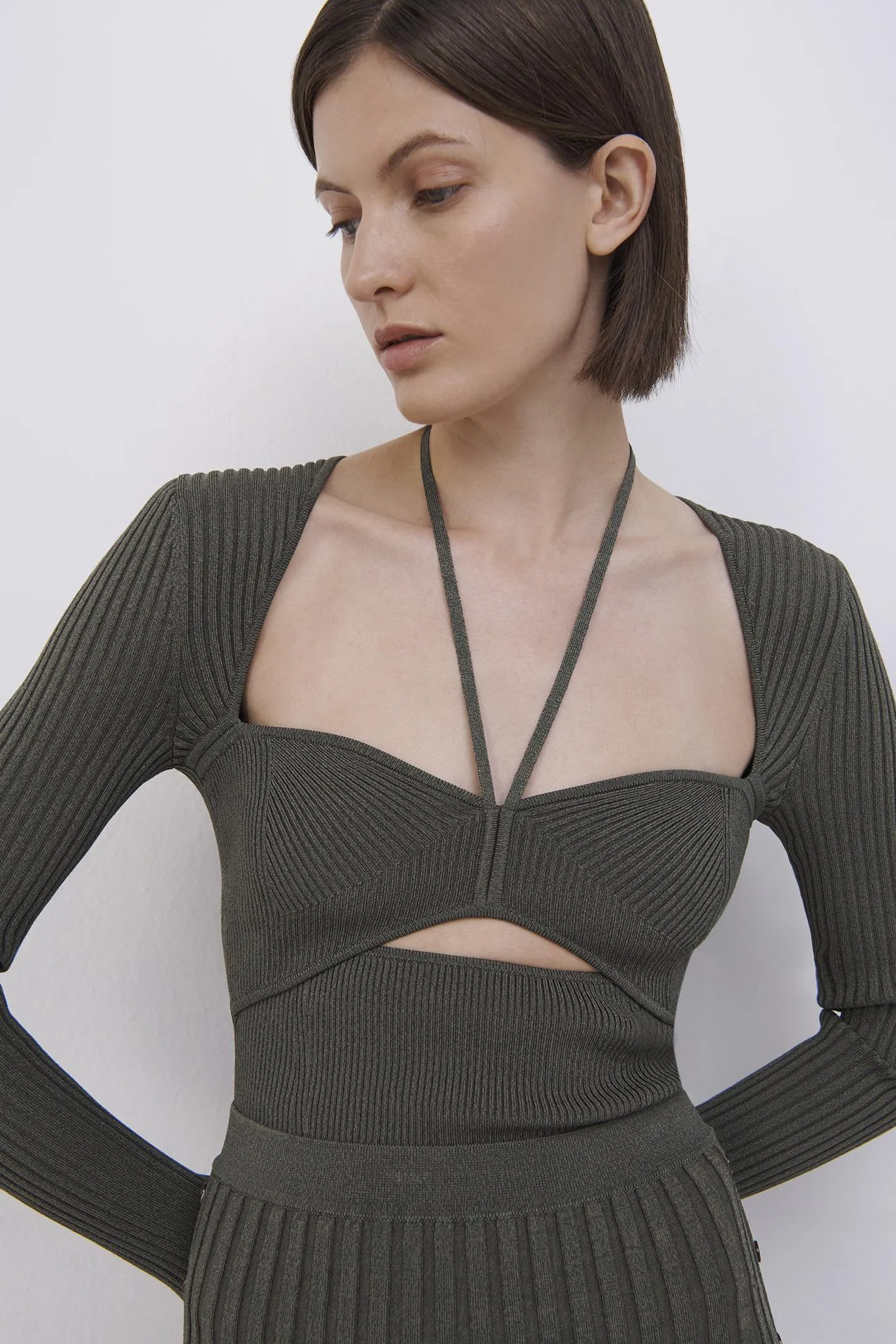 Alexia Marled Sweetheart Top sold by Simkhai product image thumbnail 3