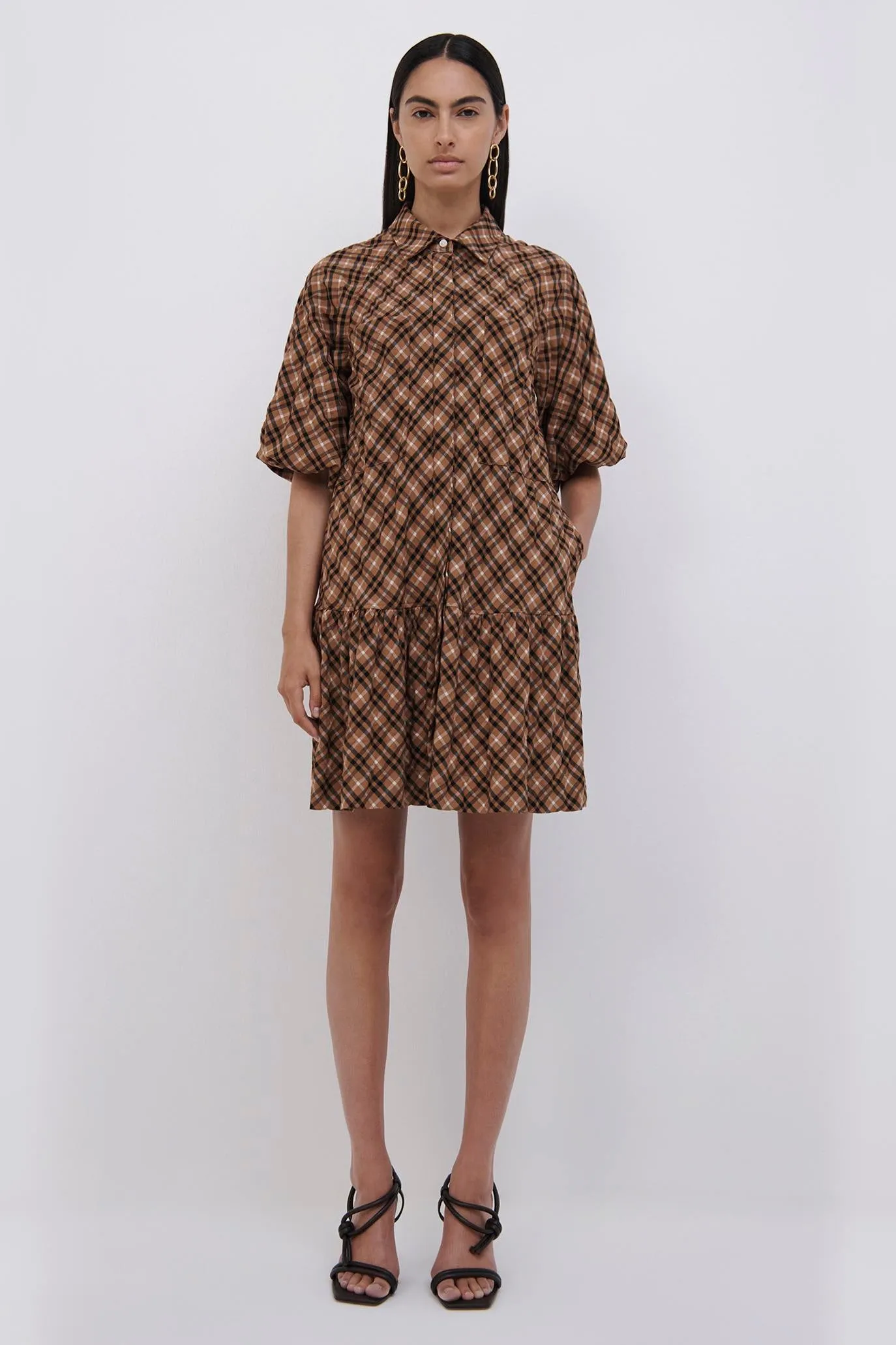 Crissy Plaid Mini Dress sold by Simkhai product image thumbnail 5