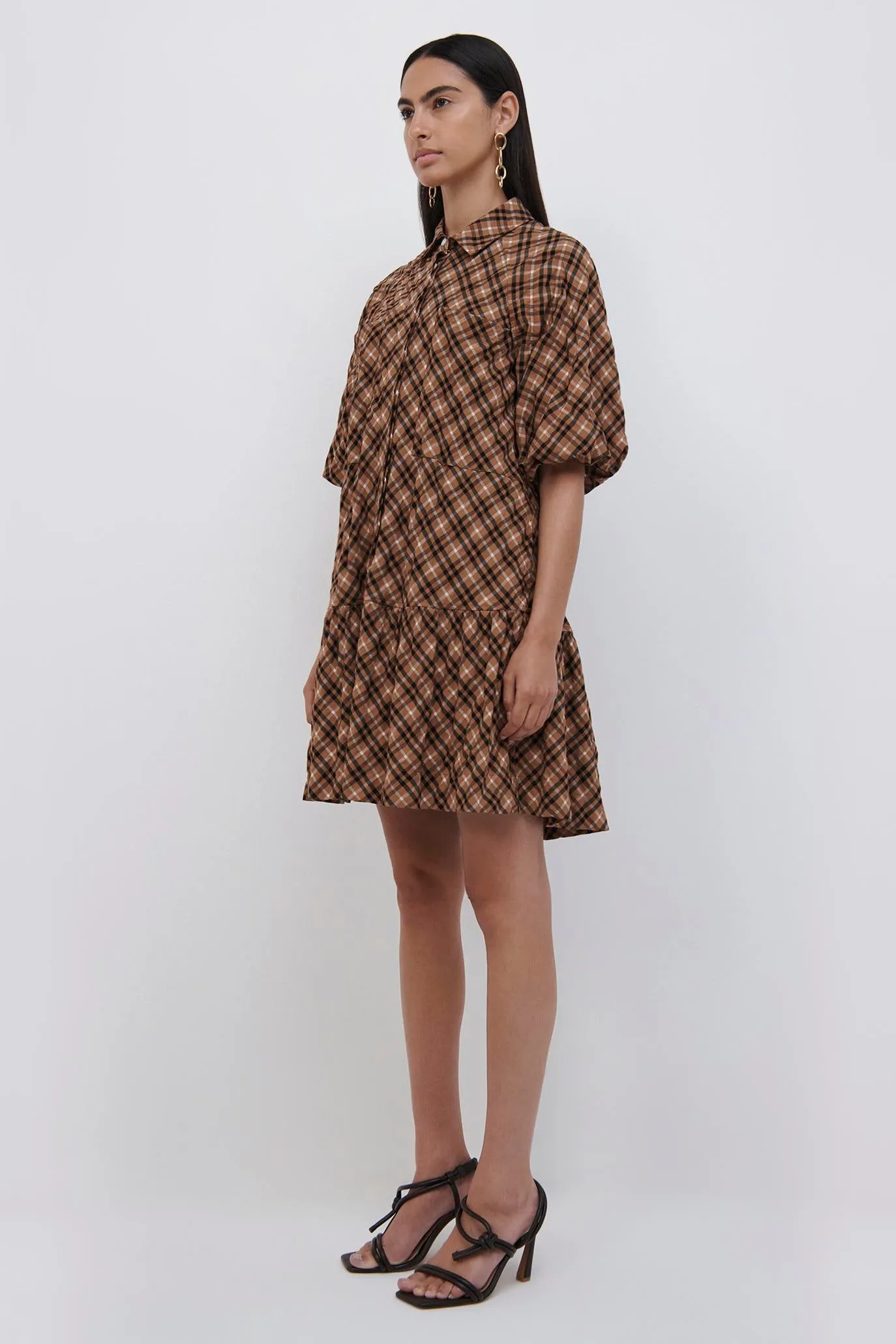 Crissy Plaid Mini Dress sold by Simkhai product image thumbnail 4