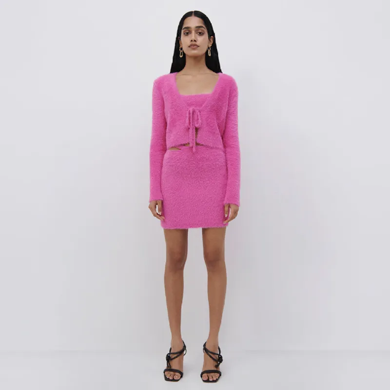 Axel Fuzzy Knit Cardigan sold by Simkhai