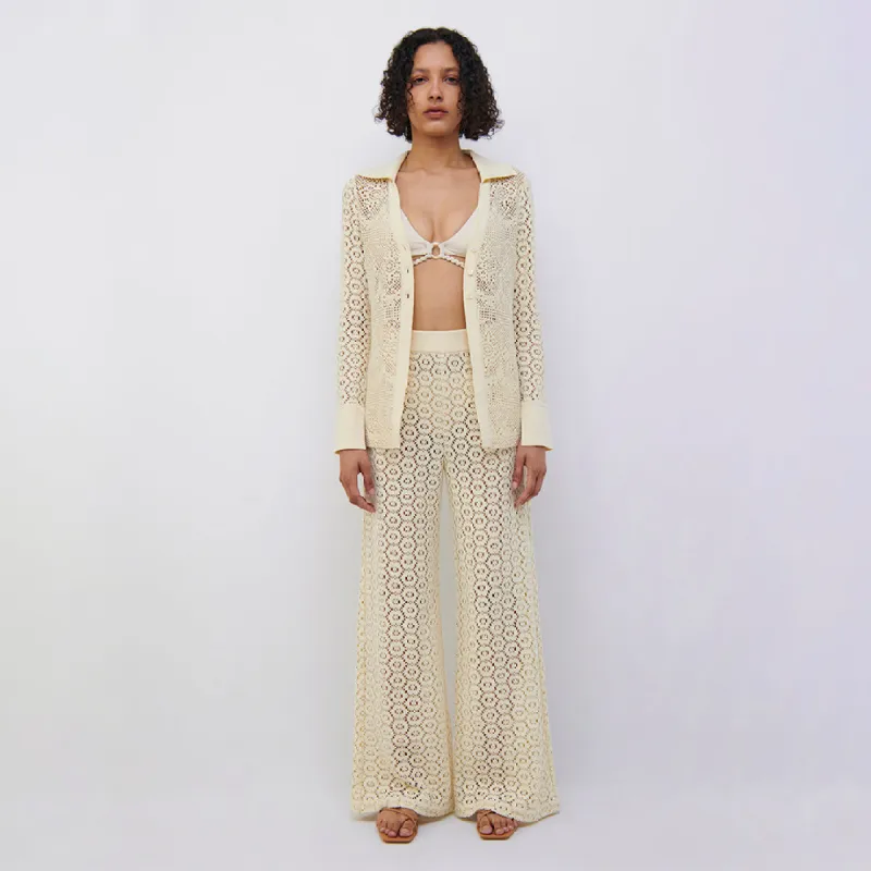 Paxton Crochet Coverup Cardigan made by Simkhai