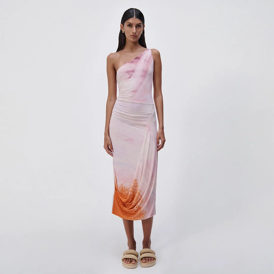 Havana Marble Print Midi Dress sold by Simkhai