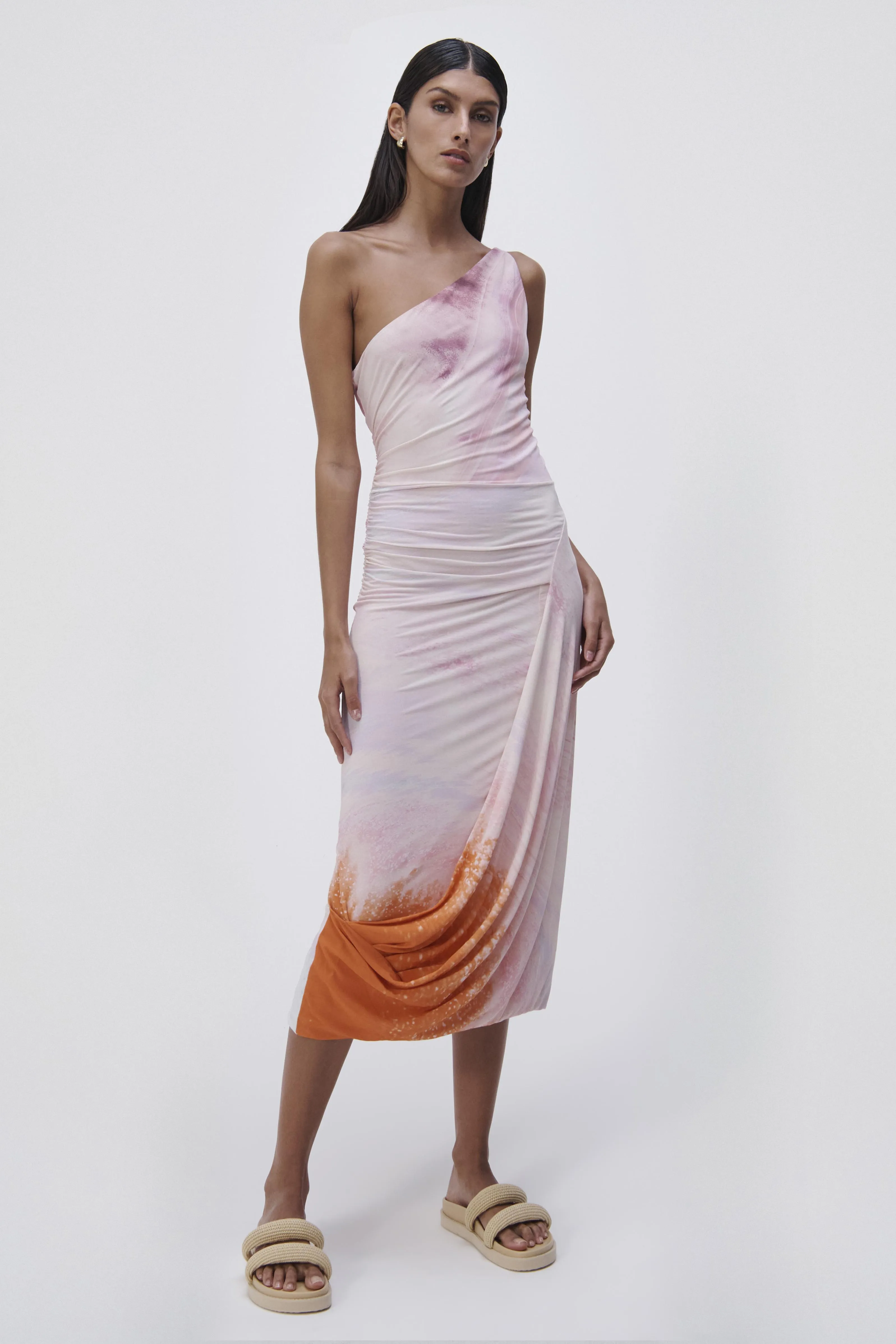 Havana Marble Print Midi Dress sold by Simkhai product image thumbnail 4