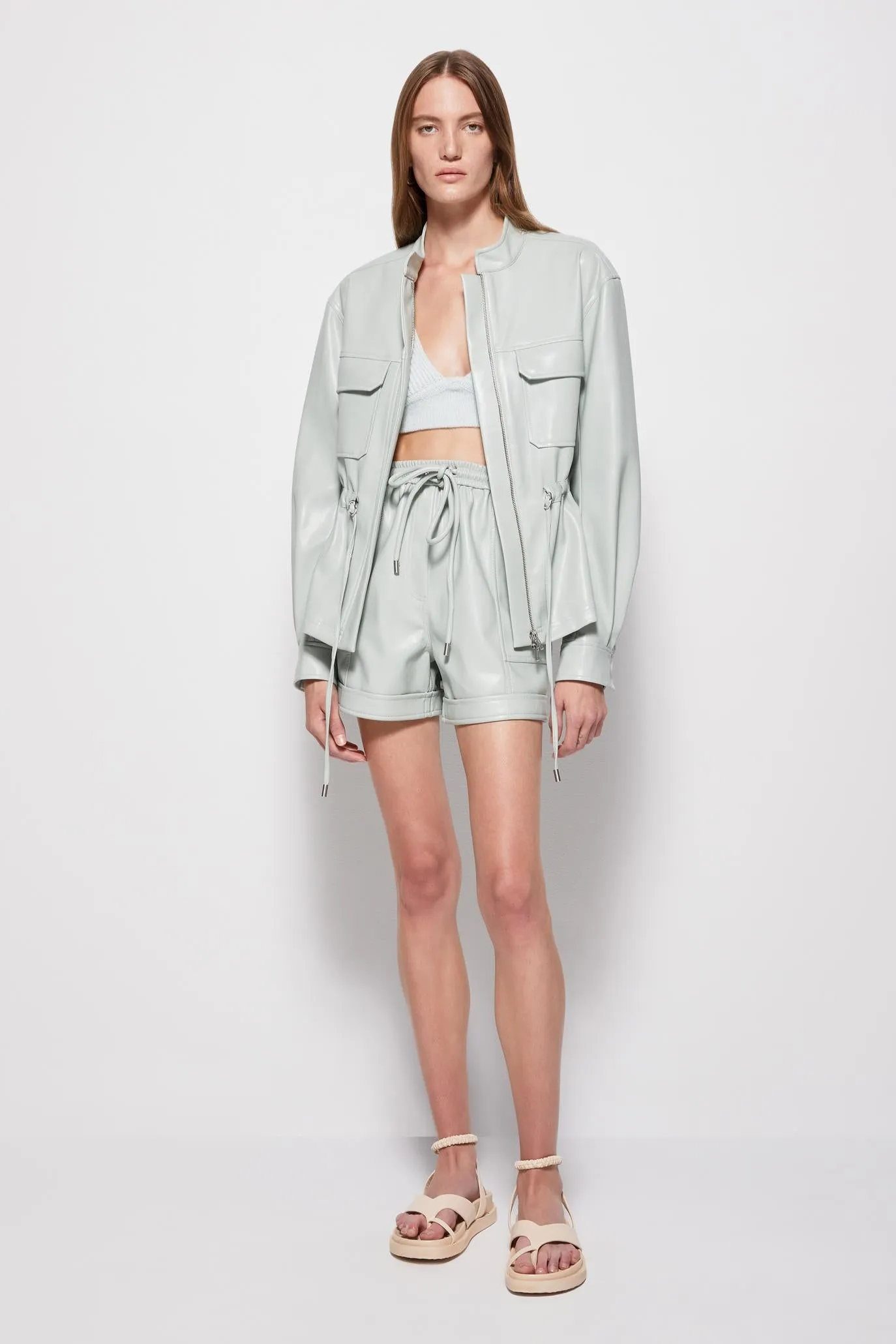 Zarina Vegan Leather Jacket sold by Simkhai product image thumbnail 3