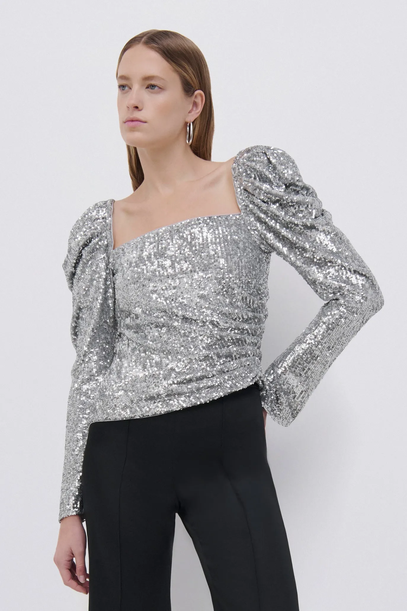 Allura Hammered Sequin Top sold by Simkhai product image thumbnail 2