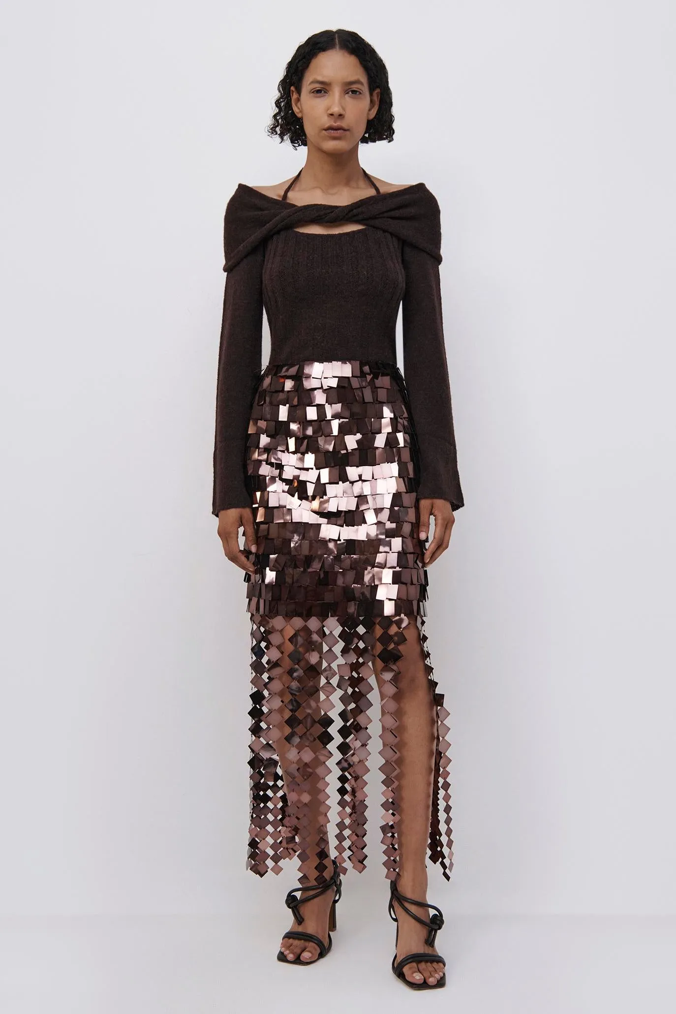 Lucee Sequin Midi Skirt sold by Simkhai product image thumbnail 2