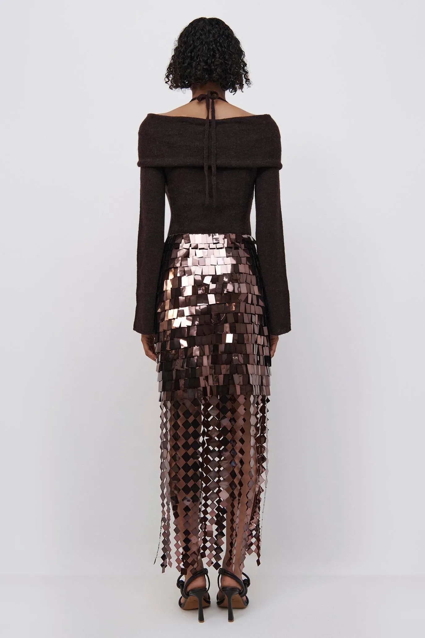 Lucee Sequin Midi Skirt sold by Simkhai product image thumbnail 4