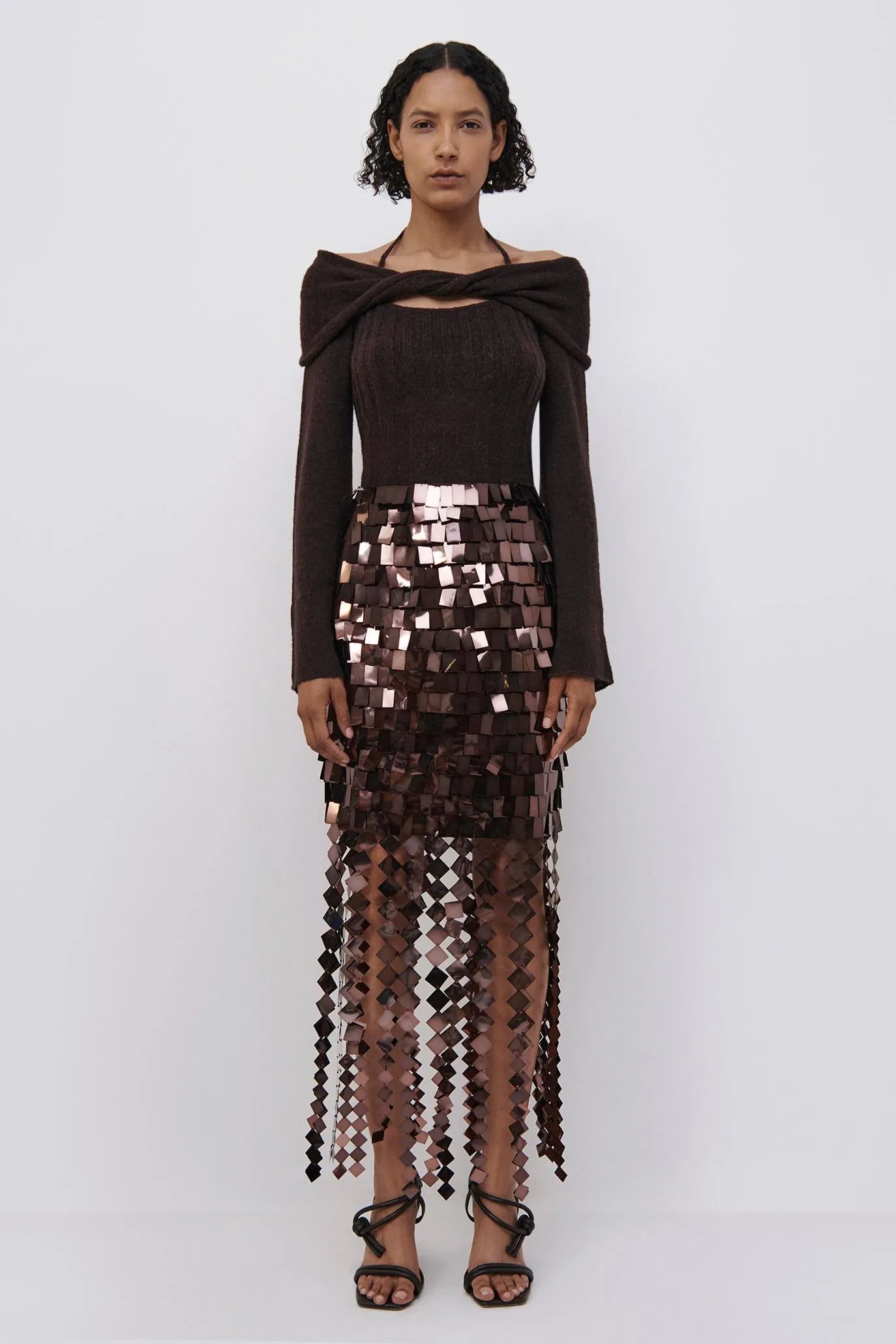 Lucee Sequin Midi Skirt sold by Simkhai product image thumbnail 5