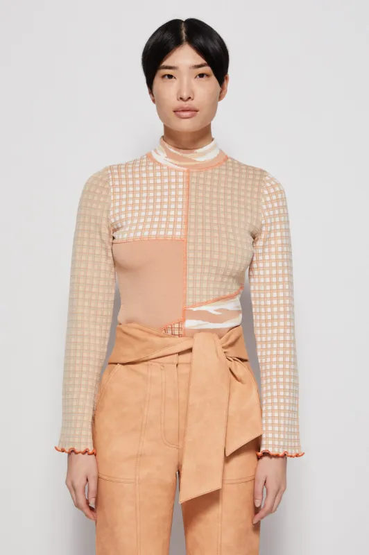 Xena Patchwork Pullover made by Simkhai