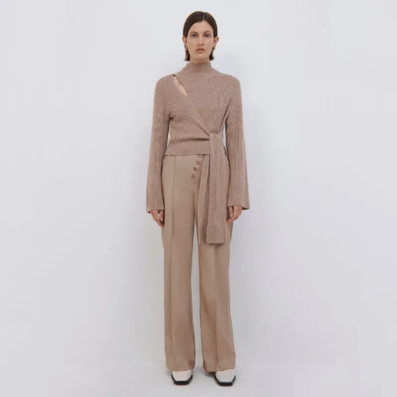 Amaris Wrap Sweater sold by Simkhai