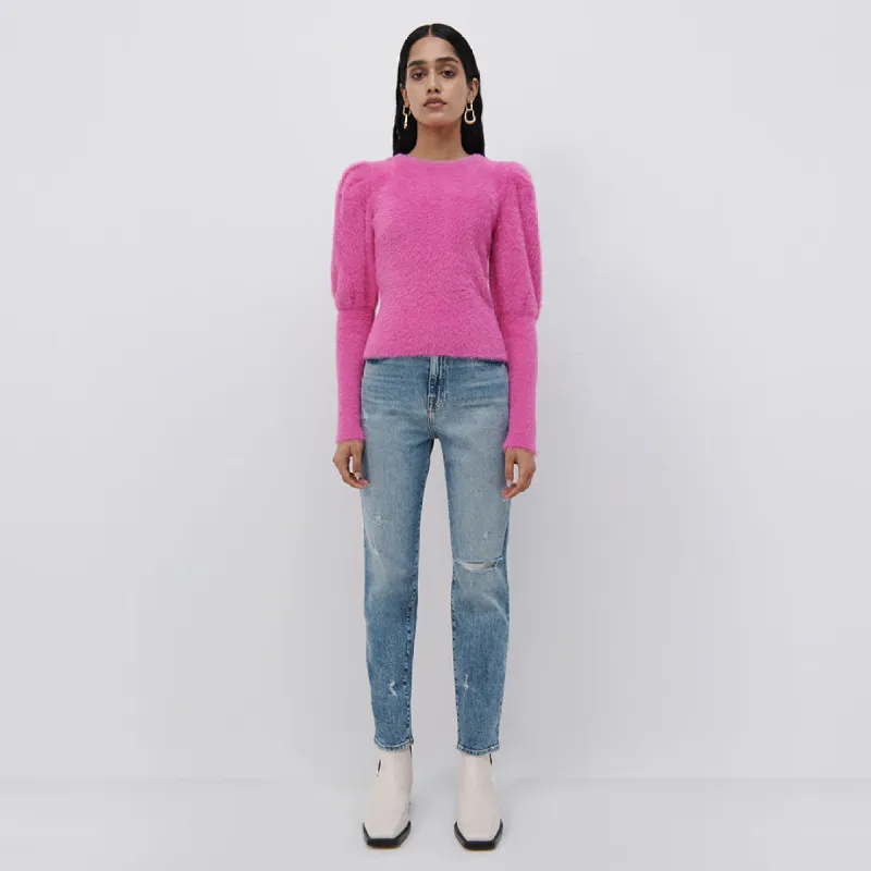 Levy Fuzzy Knit Pullover made by Simkhai