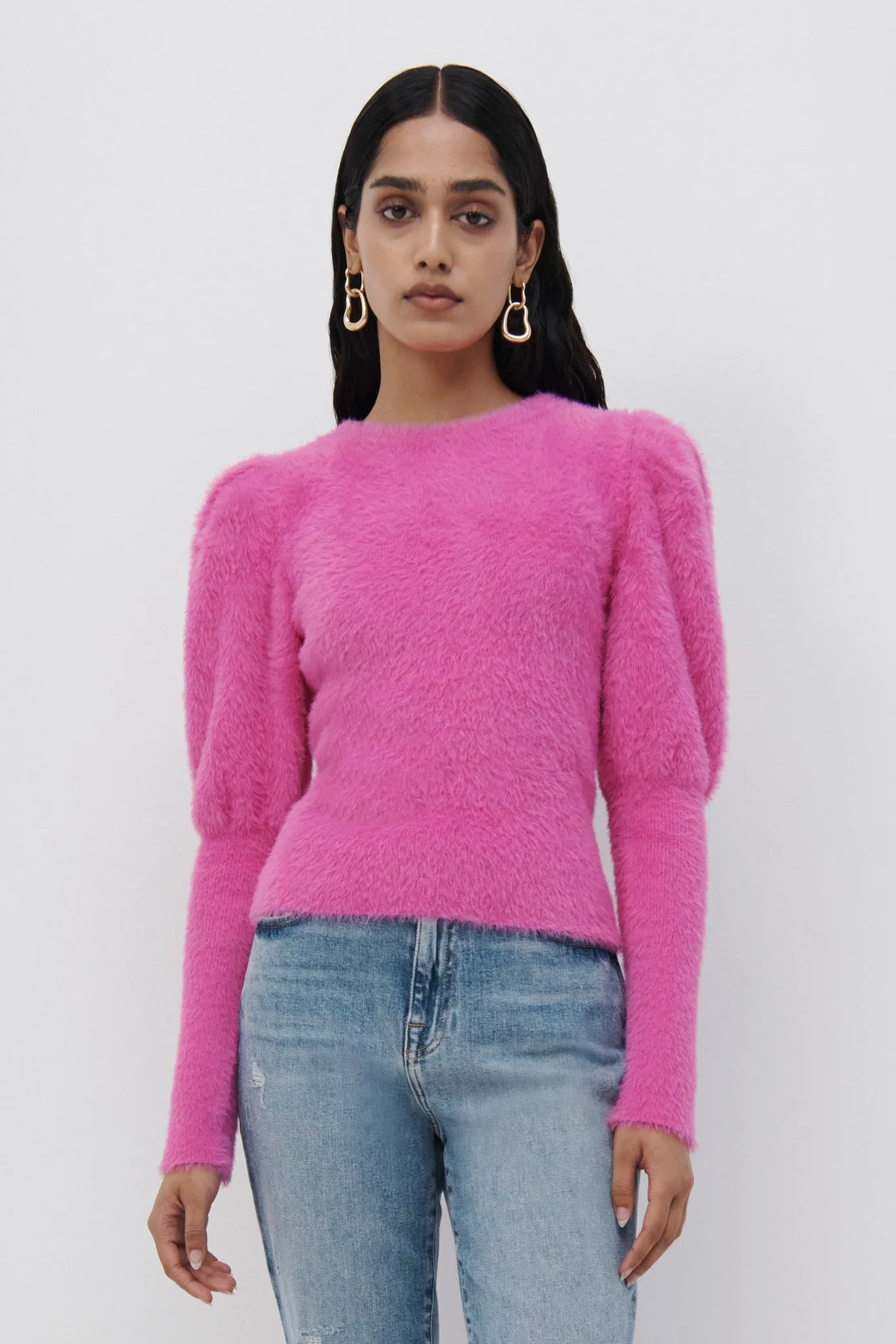 Levy Fuzzy Knit Pullover sold by Simkhai product image thumbnail 2