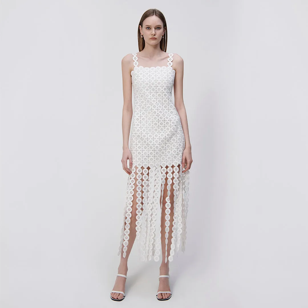 Jaycee Circle Lace Midi Dress sold by Simkhai