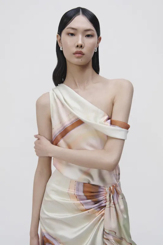 Lexy Cold Shoulder Top sold by Simkhai