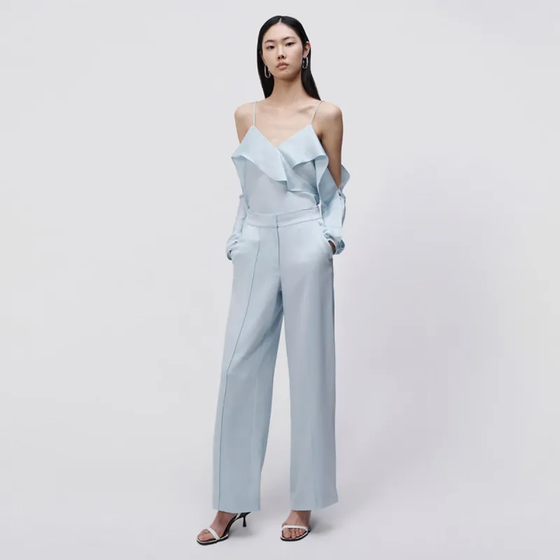 Diane Satin Off Shoulder Top sold by Simkhai