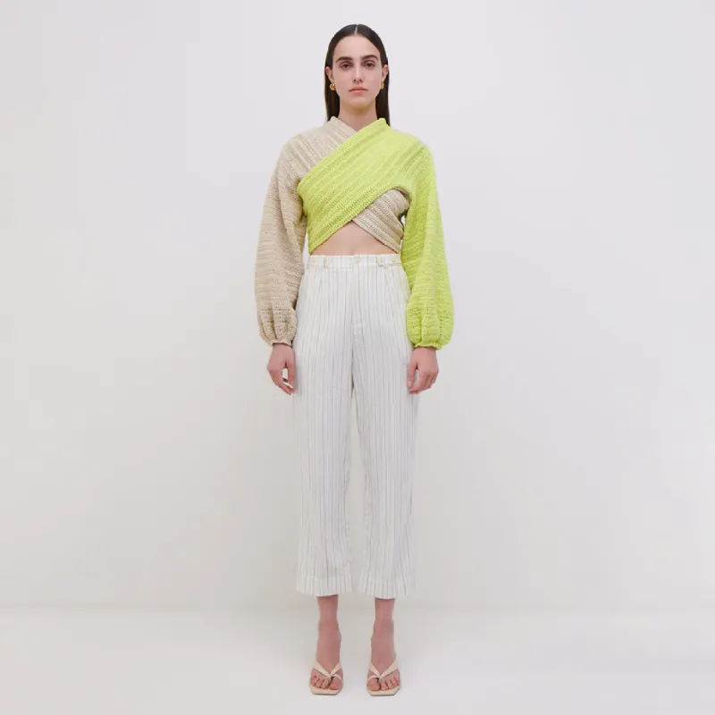 JS x Elexiay Crochet Pullover made by Simkhai