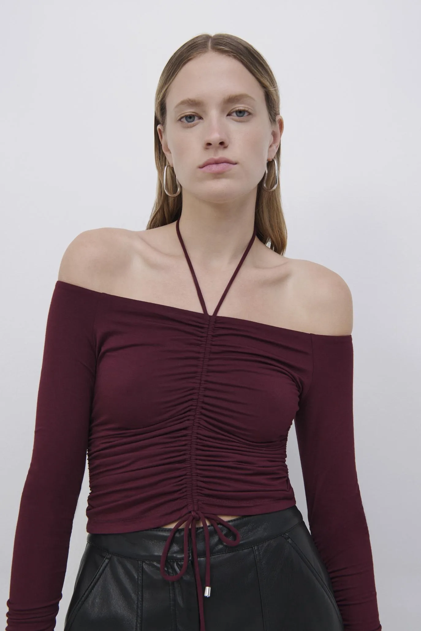 Alessa Matte Jersey Halter Top sold by Simkhai product image thumbnail 2