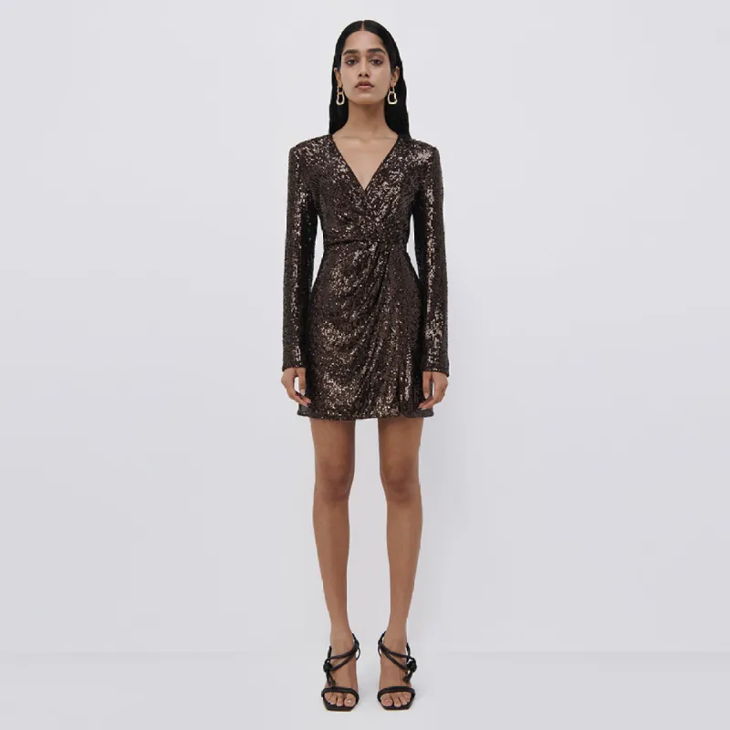 Monty Hammered Sequin Blazer Dress made by Simkhai