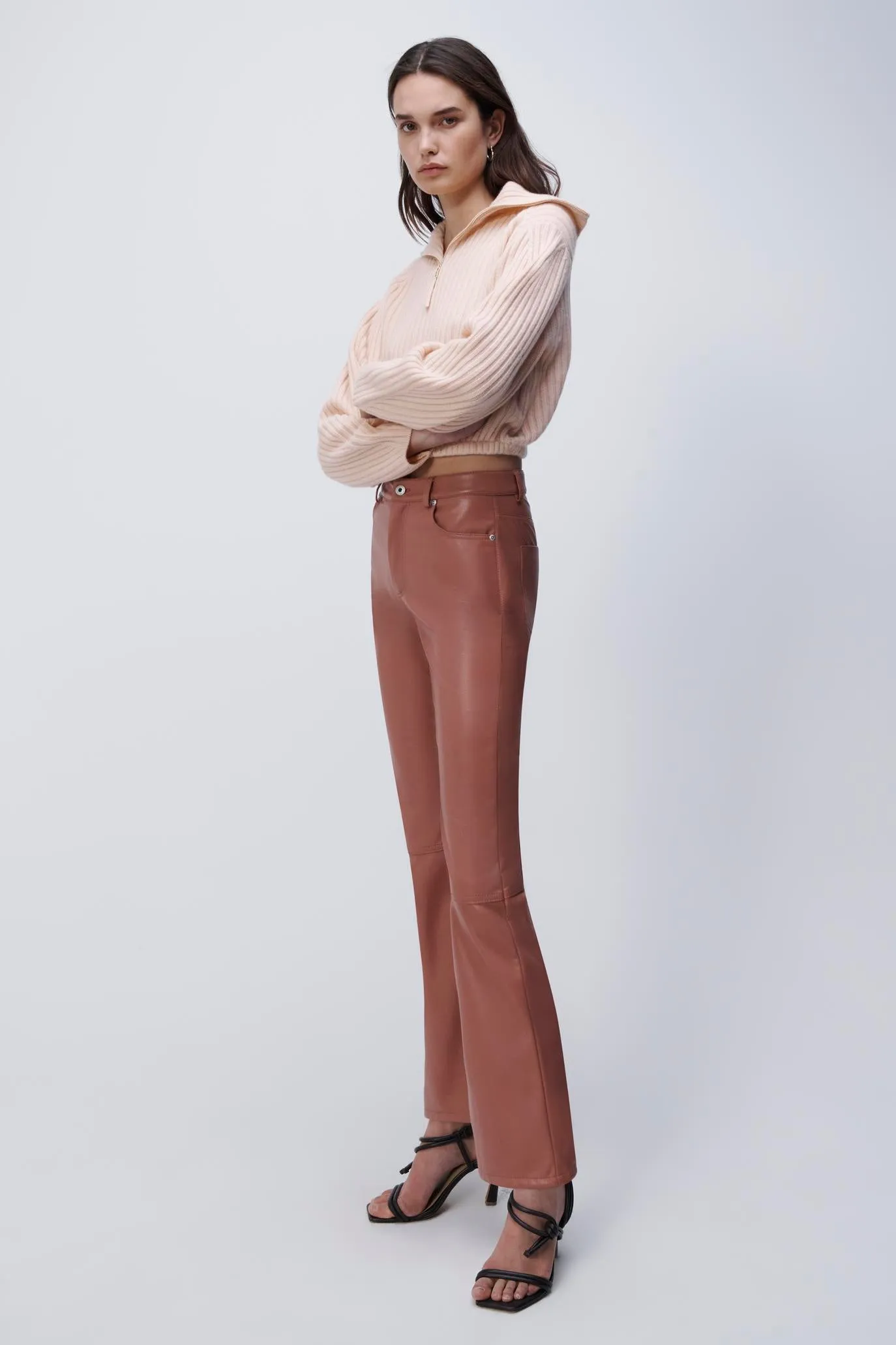 Lyle Eco-Stretch Vegan Leather Pant sold by Simkhai product image thumbnail 4