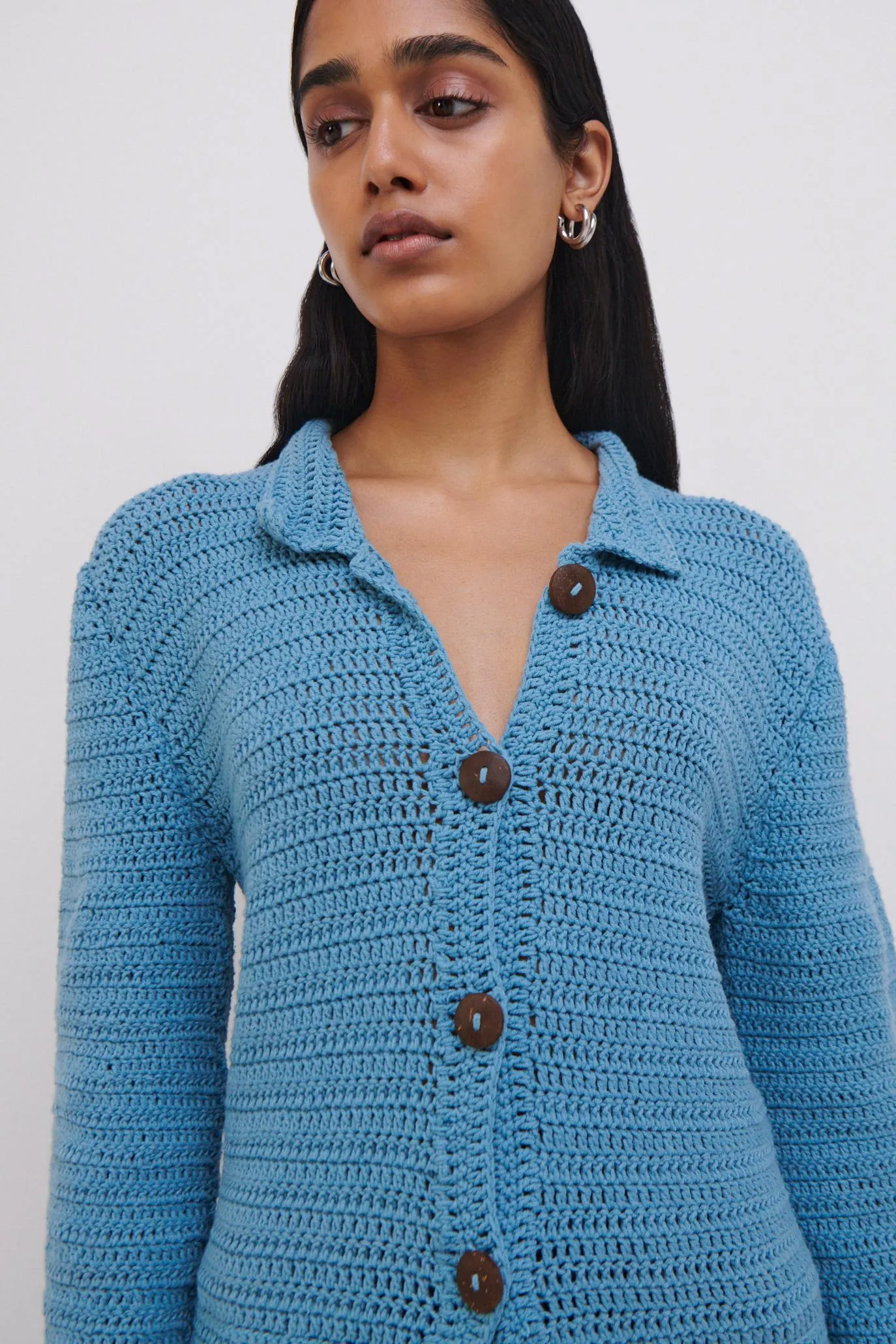 JS x Elexiay Crochet Cardigan sold by Simkhai product image thumbnail 5