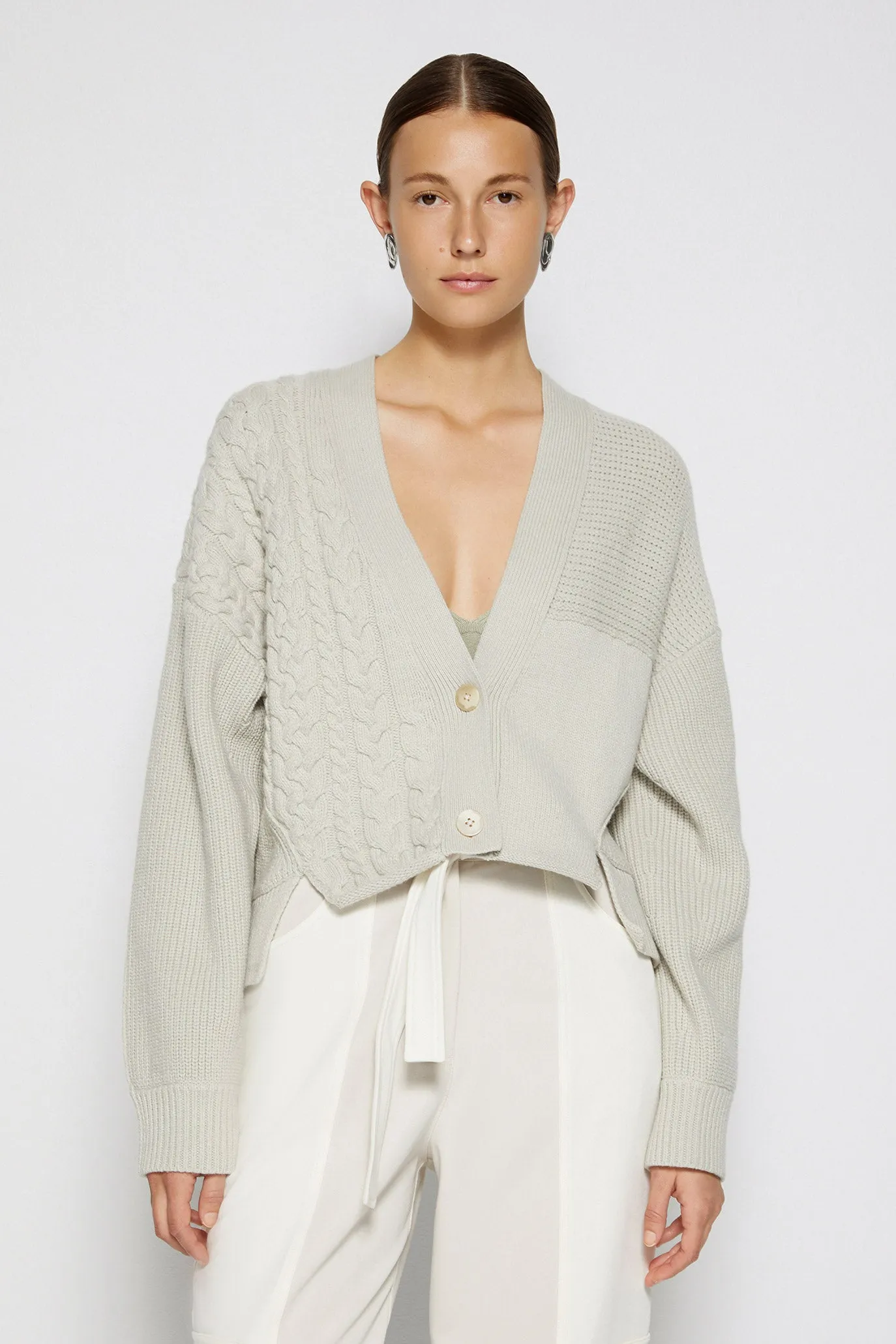 Penny Patchwork Cardigan sold by Simkhai