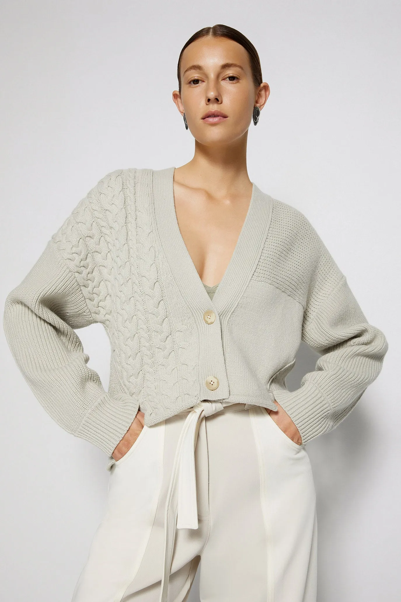 Penny Patchwork Cardigan sold by Simkhai product image thumbnail 3