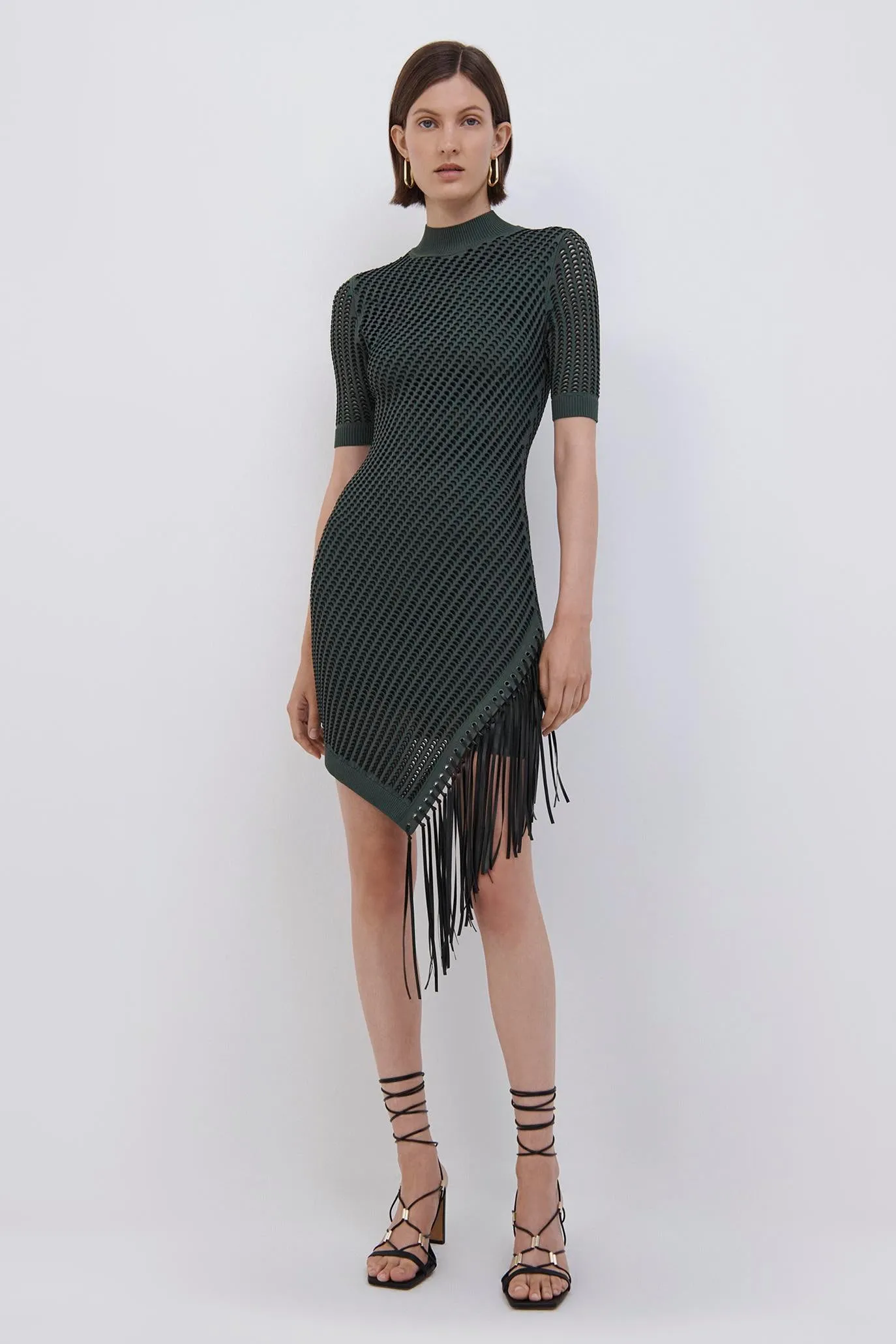 Orla Pointelle Fringe Mini Dress sold by Simkhai product image thumbnail 2