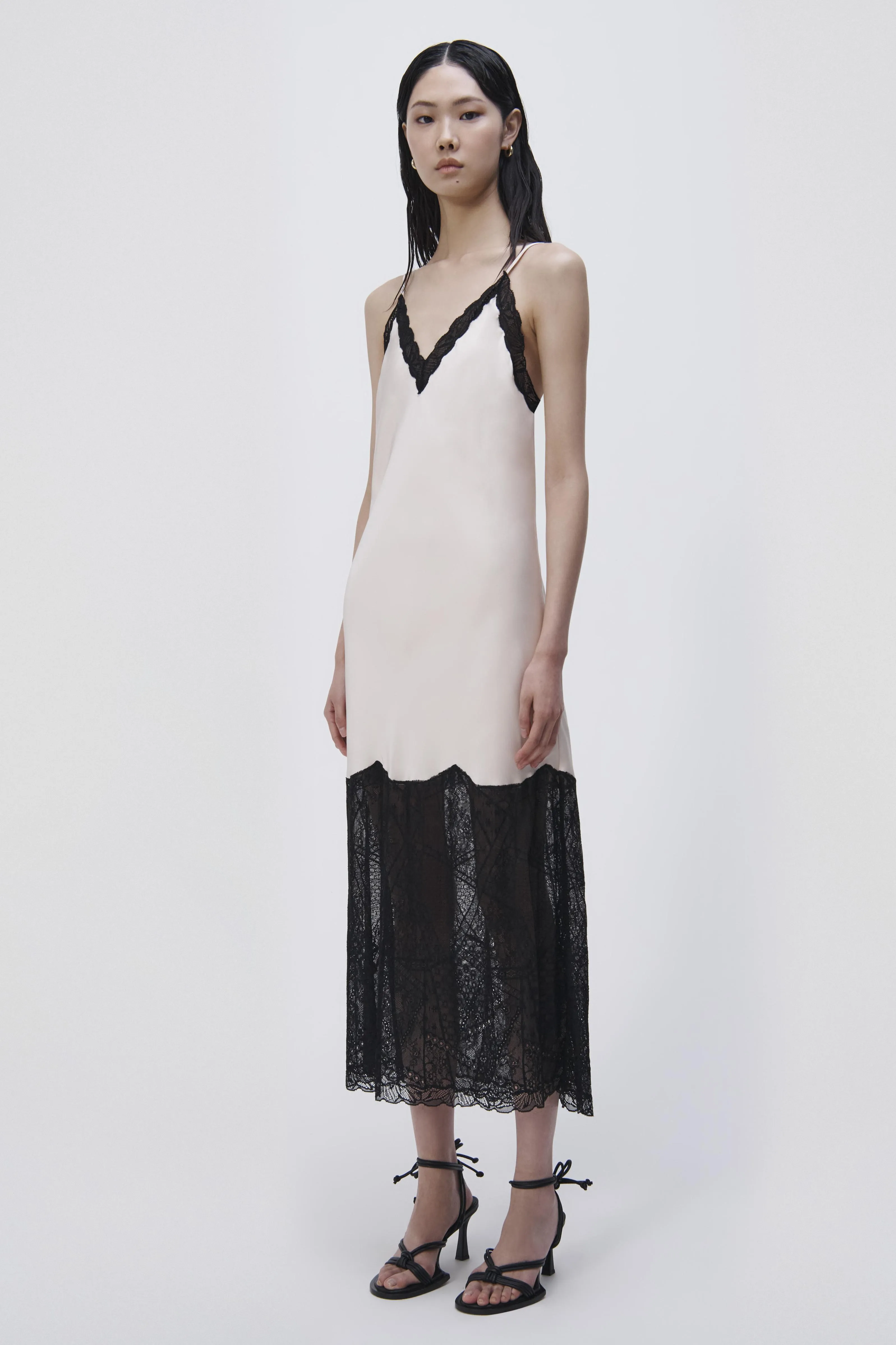 Trish Patchwork Lace Midi Slip Dress sold by Simkhai product image thumbnail 4