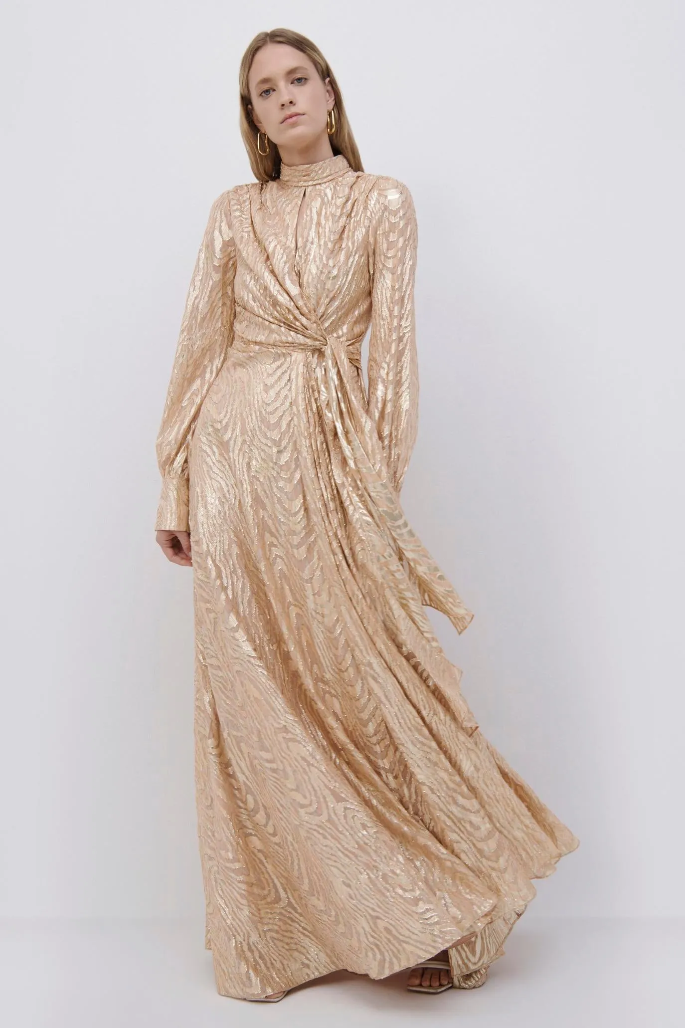 Merren Fil Coupe Wrap Gown sold by Simkhai product image thumbnail 2