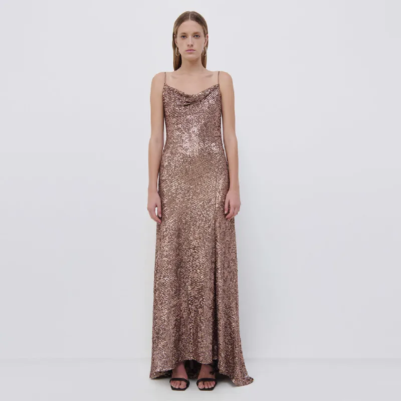 Finley Hammered Sequin Gown sold by Simkhai