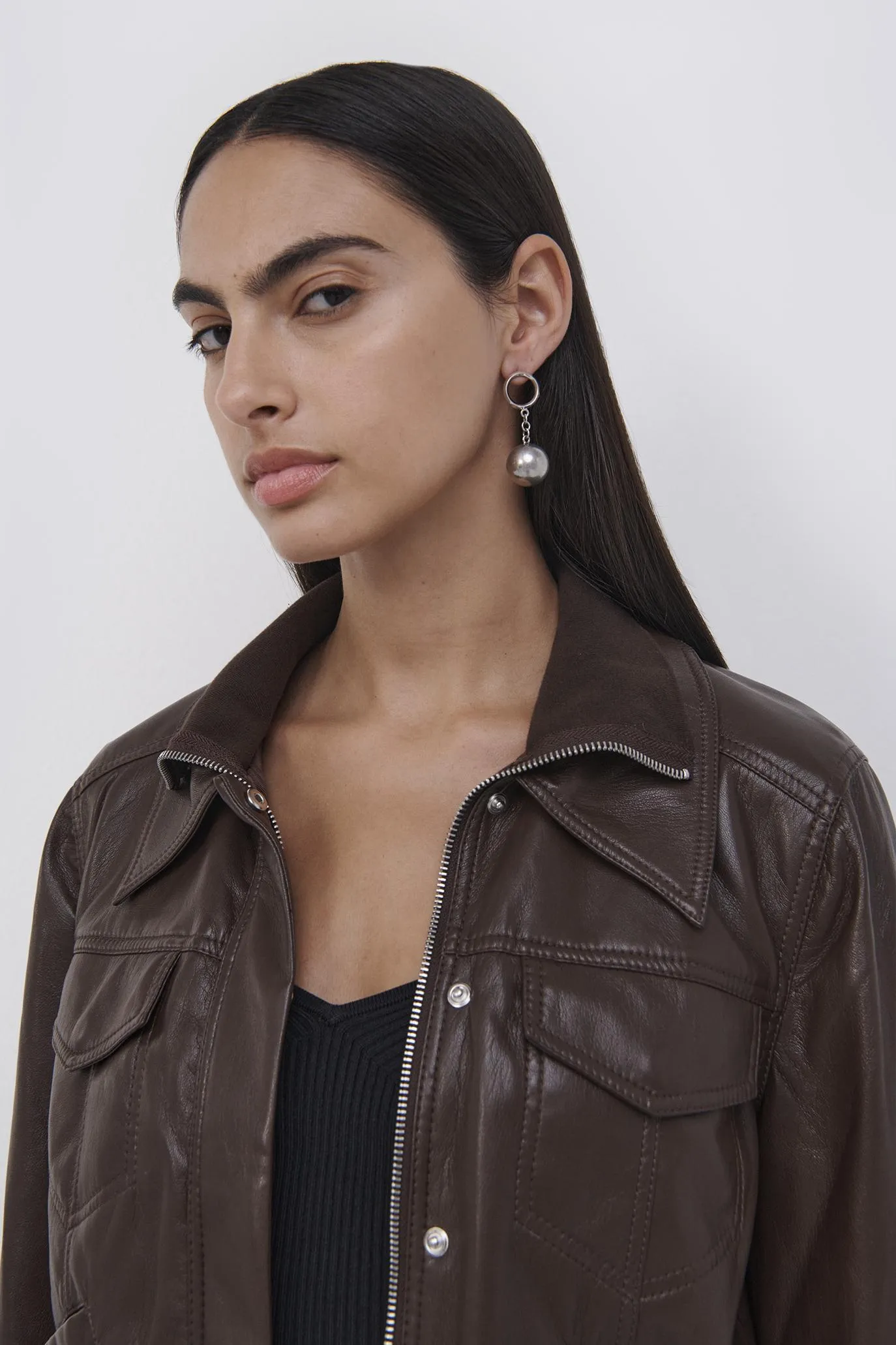 Becka Vegan Leather Jacket sold by Simkhai product image thumbnail 4