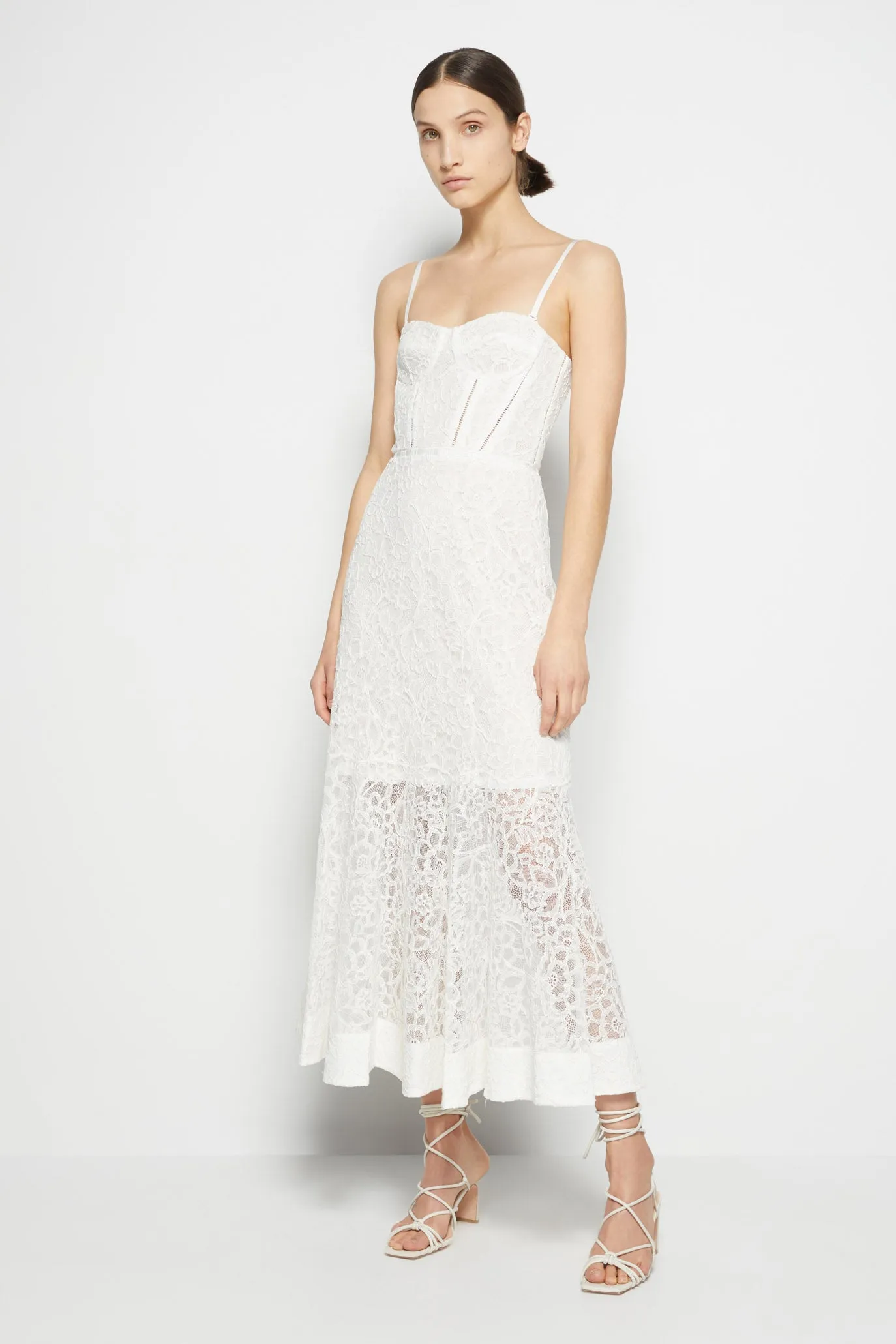 Lace Bustier Midi Dress sold by Simkhai