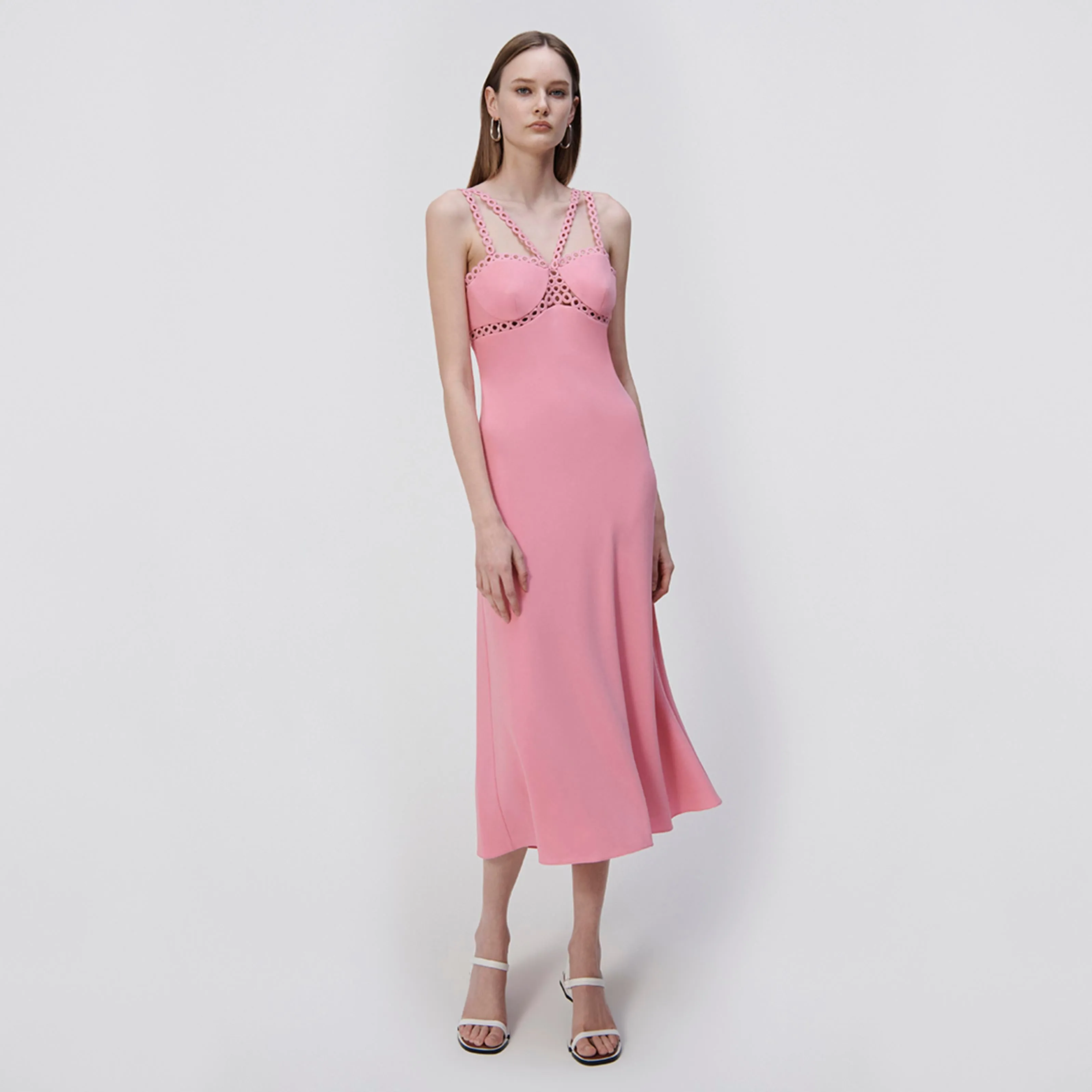 Sevilla Crochet Ring Midi Dress sold by Simkhai