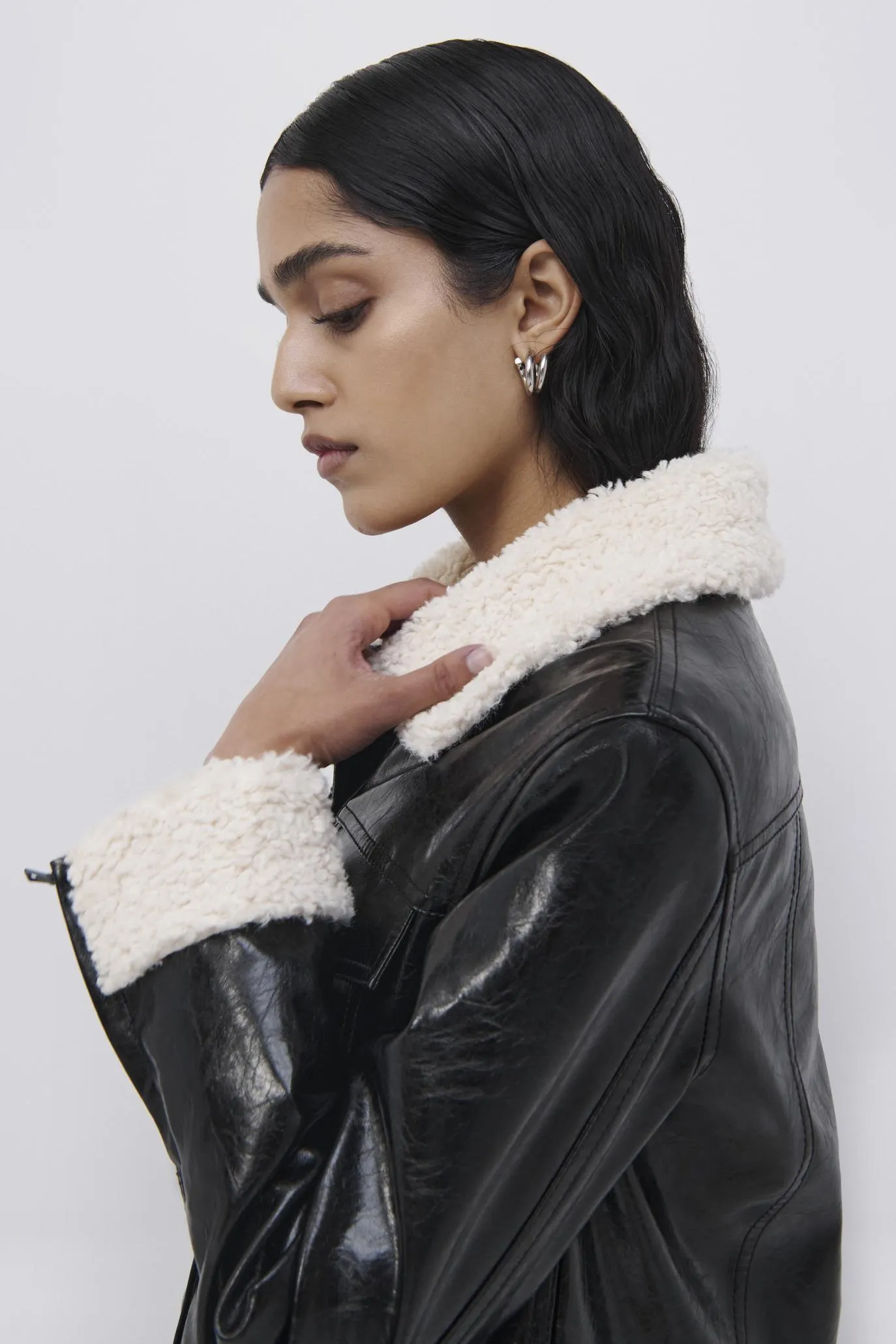 Matteo Vegan Leather Moto Jacket sold by Simkhai product image thumbnail 4